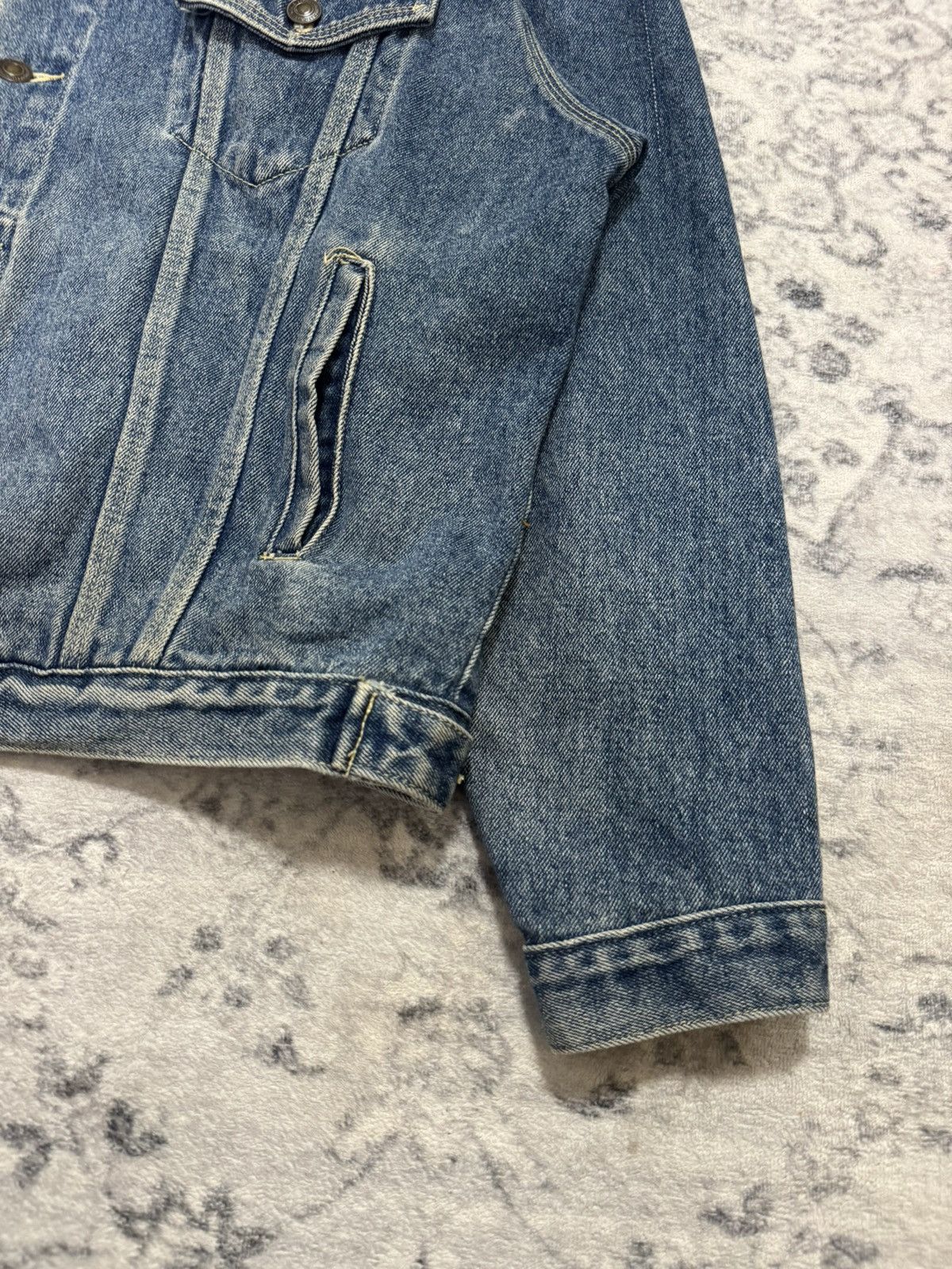 Vintage JAPANESE TUCKER BLUE DENIM JACKET Size US L / EU 52-54 / 3 - 5 Thumbnail