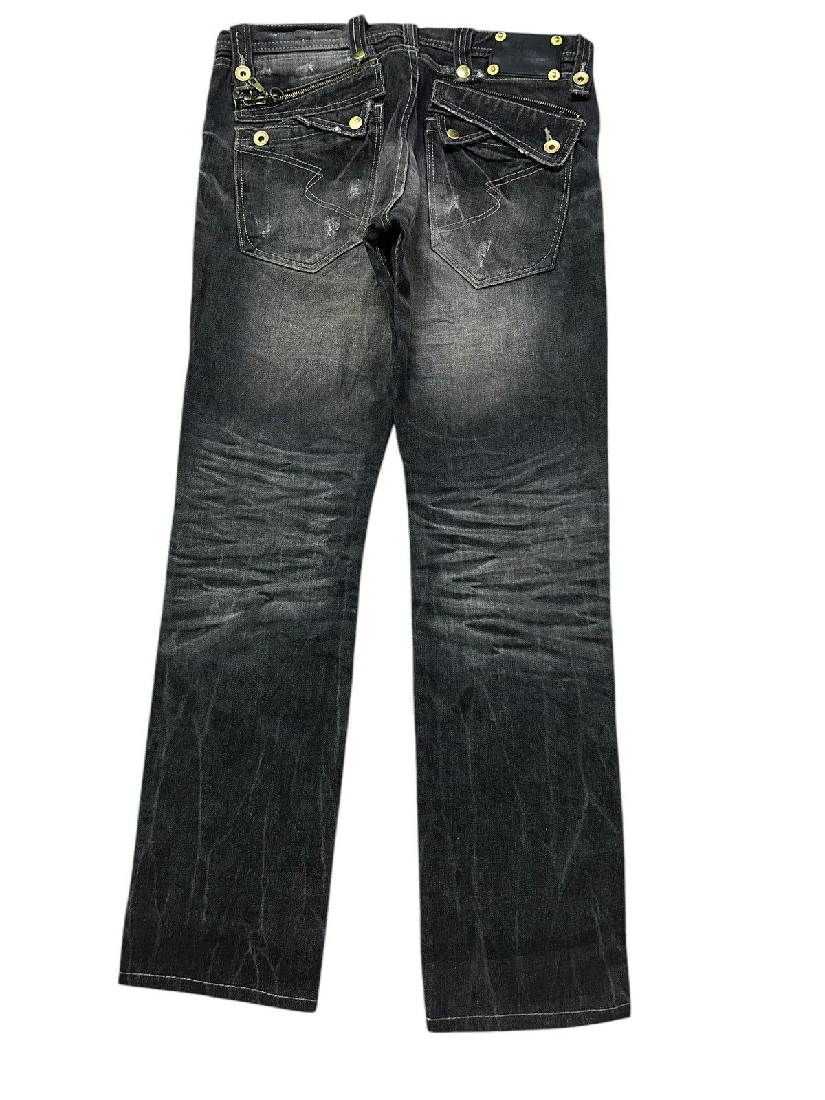 Kapital Semantic design Punk Bondage Style Denim Jeans ☠️☠️ Size US 32 / EU 48 - 5 Thumbnail