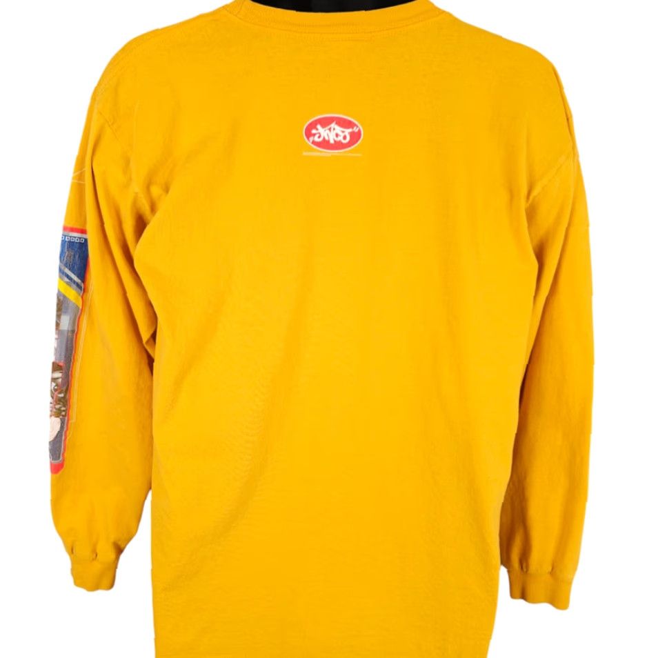 JNCO VINTAGE JNCO TSHIRT Mens Size Medium Yellow 90s Graffiti Rave Made In USA Shirt Size US M / EU 48-50 / 2 - 7 Thumbnail