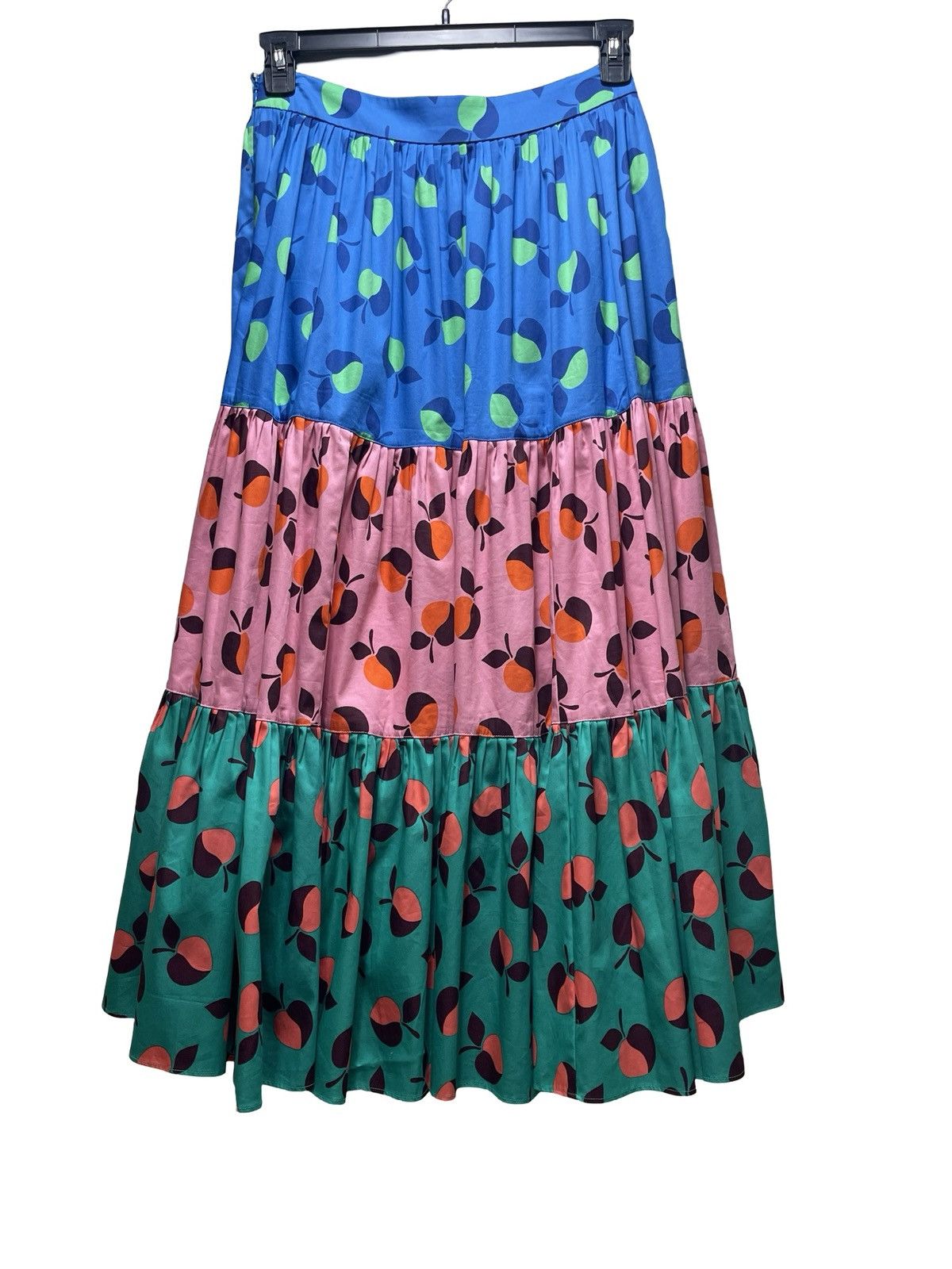 Kate Spade Kate Spade Colorblock Apple A-Line Lined Maxi Skirt Size 4 Size 27" / US 4 / IT 40 - 2 Thumbnail