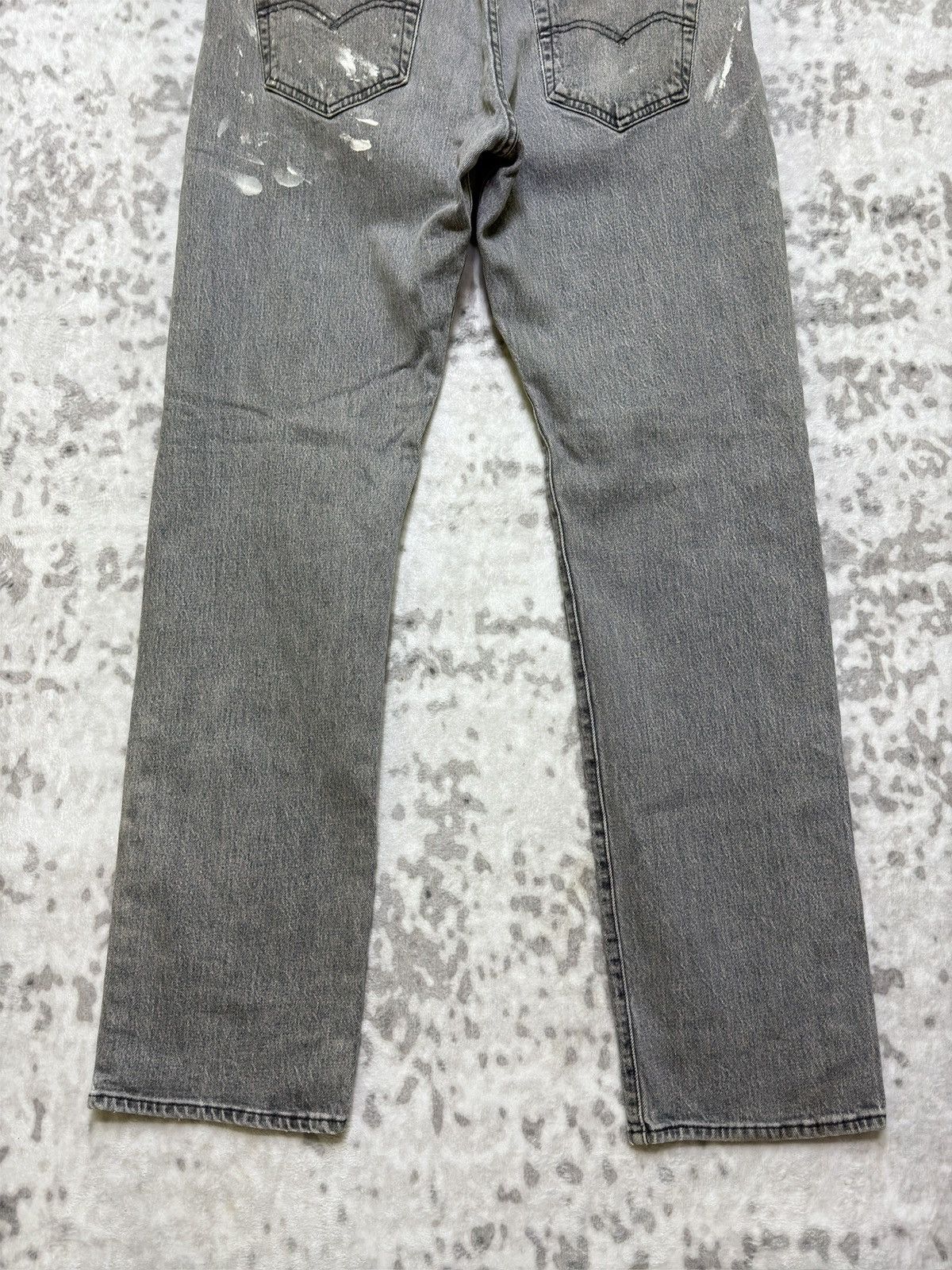 Levi's Vintage Levi’s 501 Gray Washed Paint Splatter Denim Jeans Size US 34 / EU 50 - 13 Thumbnail