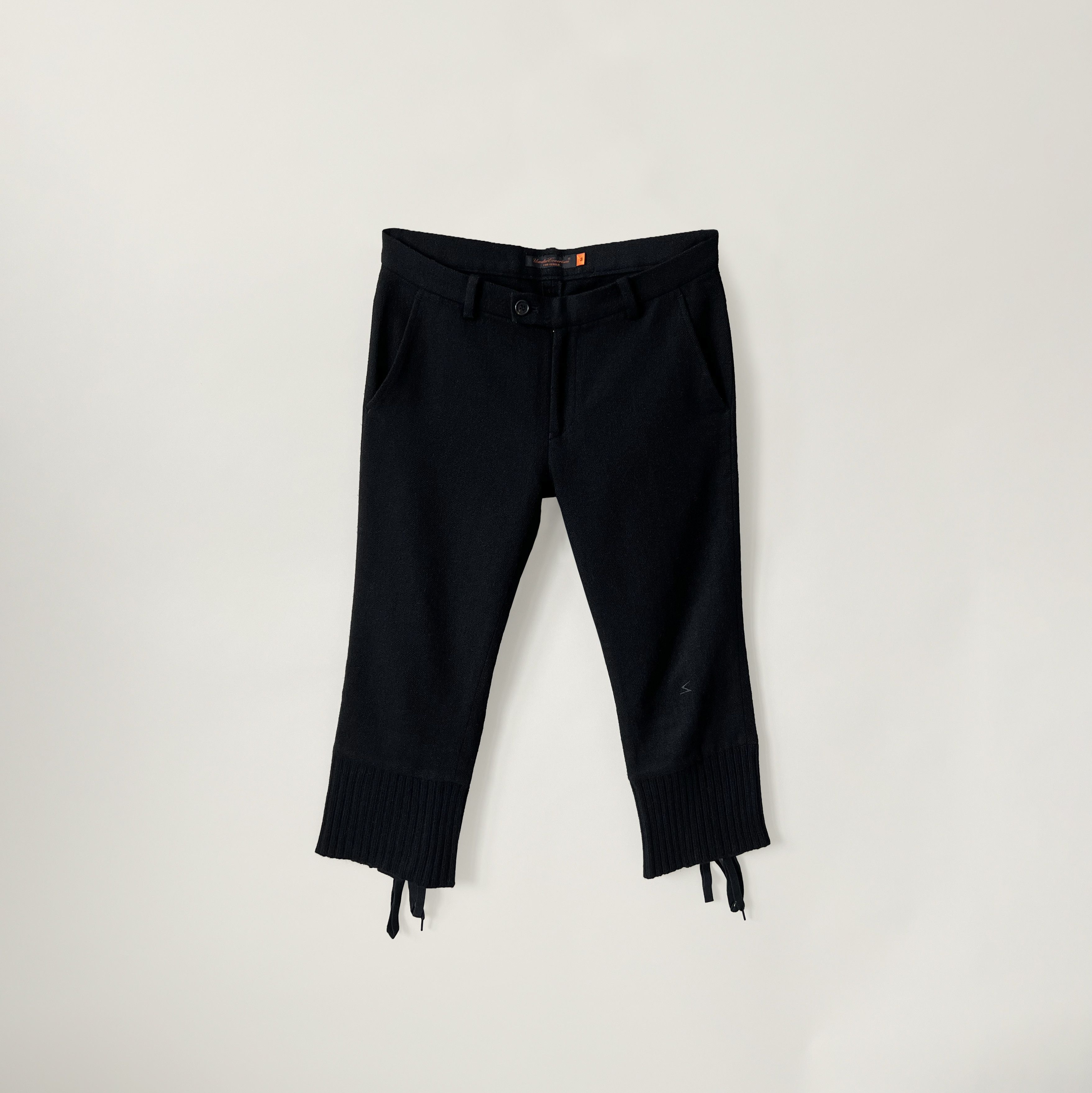 Undercover AW2007 ‘KNIT’ Crop Lace Back Wool Pants Size 30" / US 8 / IT 44 - 1 Thumbnail