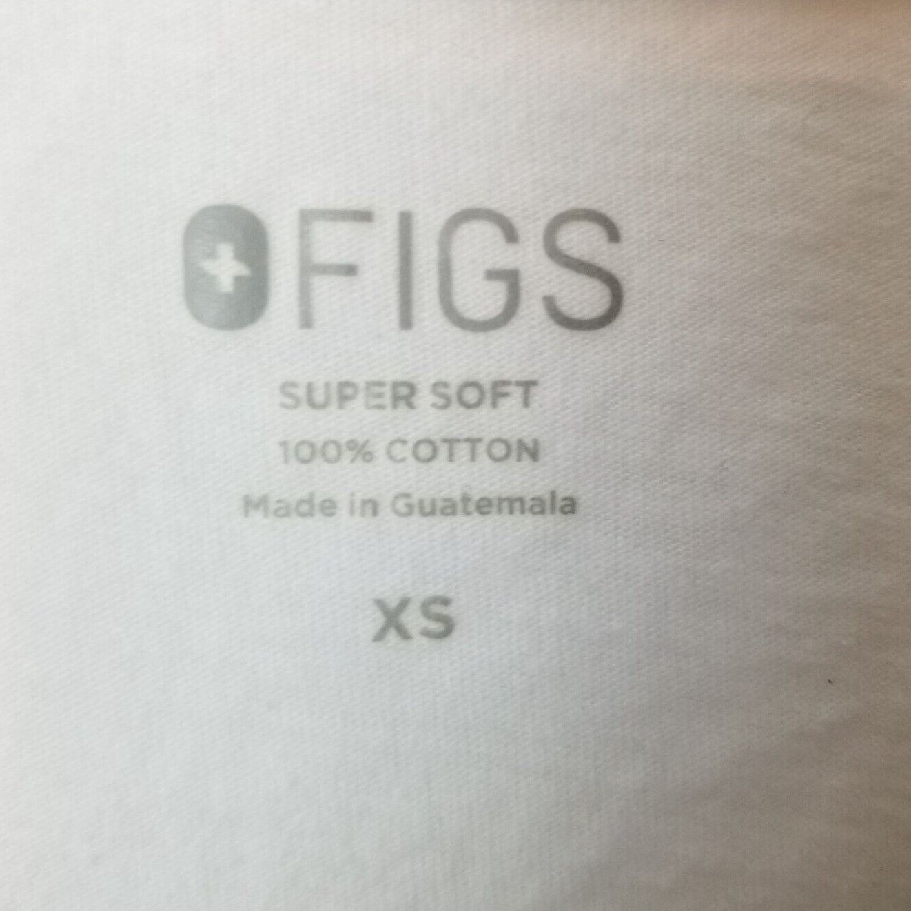 Figue FIGS Womens Awesome Humans T-Shirt Sz XS White Super Soft Size XS / US 0-2 / IT 36-38 - 6 Thumbnail