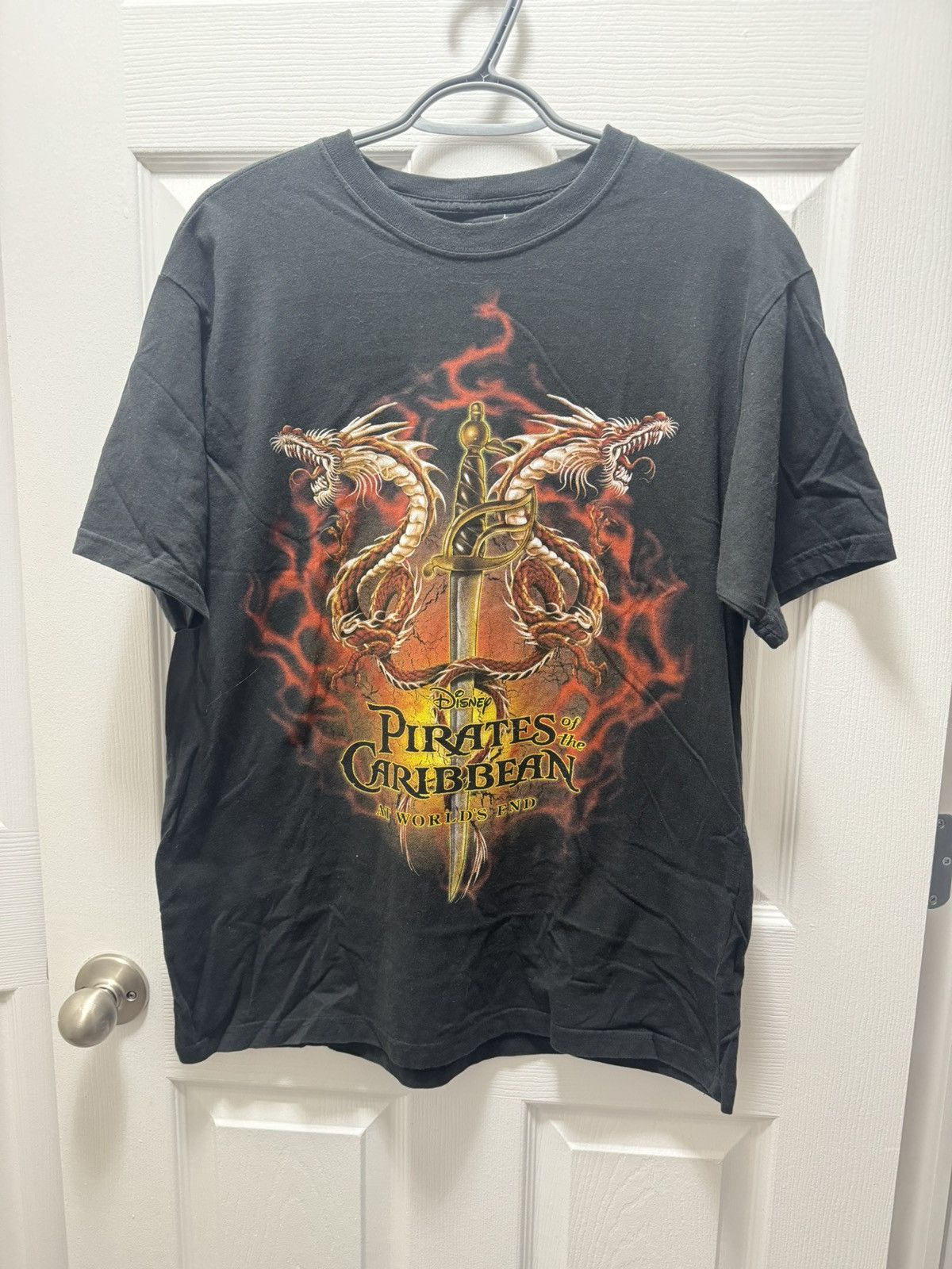Disney × Vintage Disney Pirates of the Caribbean Movie Vintage Y2K Dragons Size US L / EU 52-54 / 3 - 1 Thumbnail