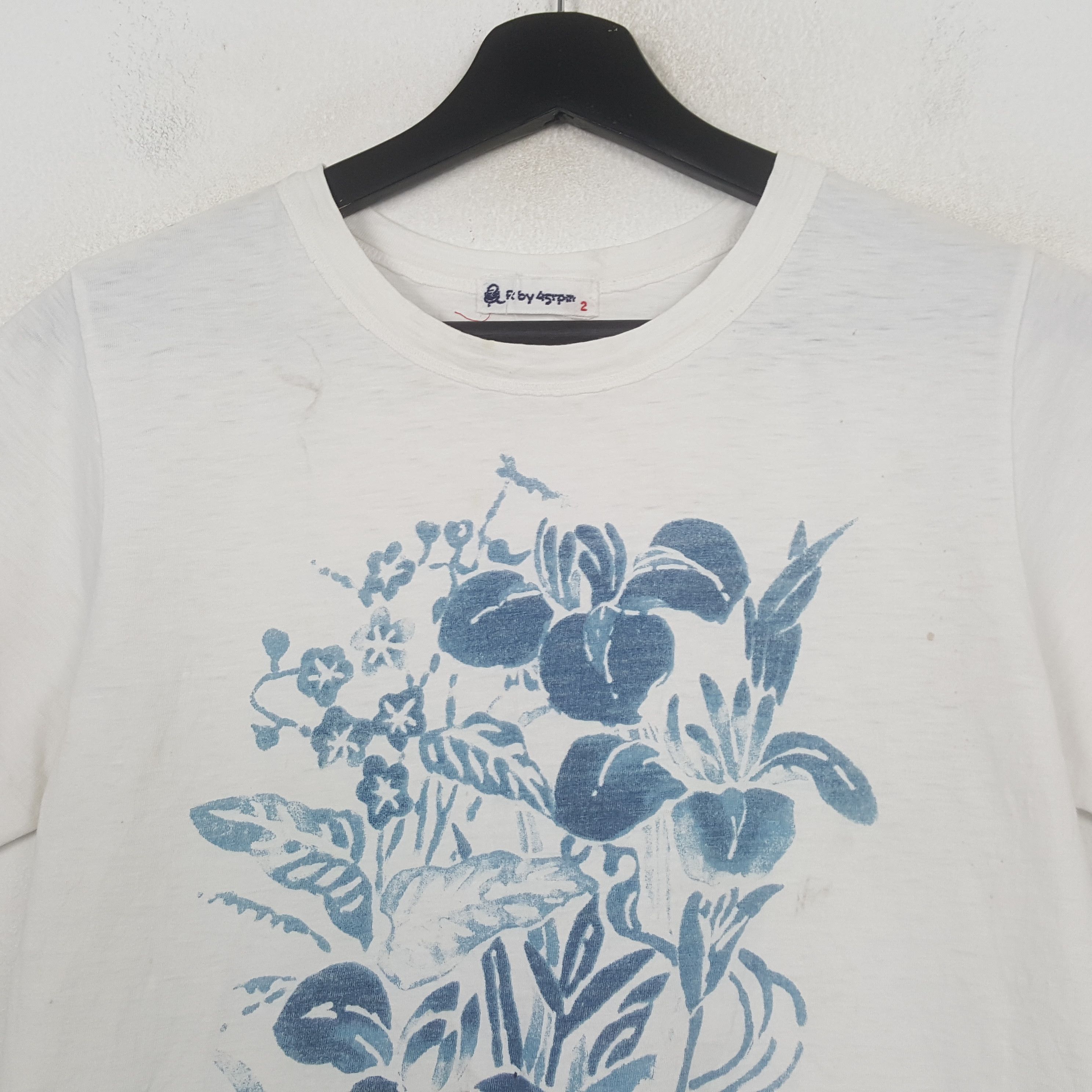 45rpm 45rpm Flowers Design Japanese Brand Tshirt C299N9 Size S / US 4 / IT 40 - 2 Thumbnail