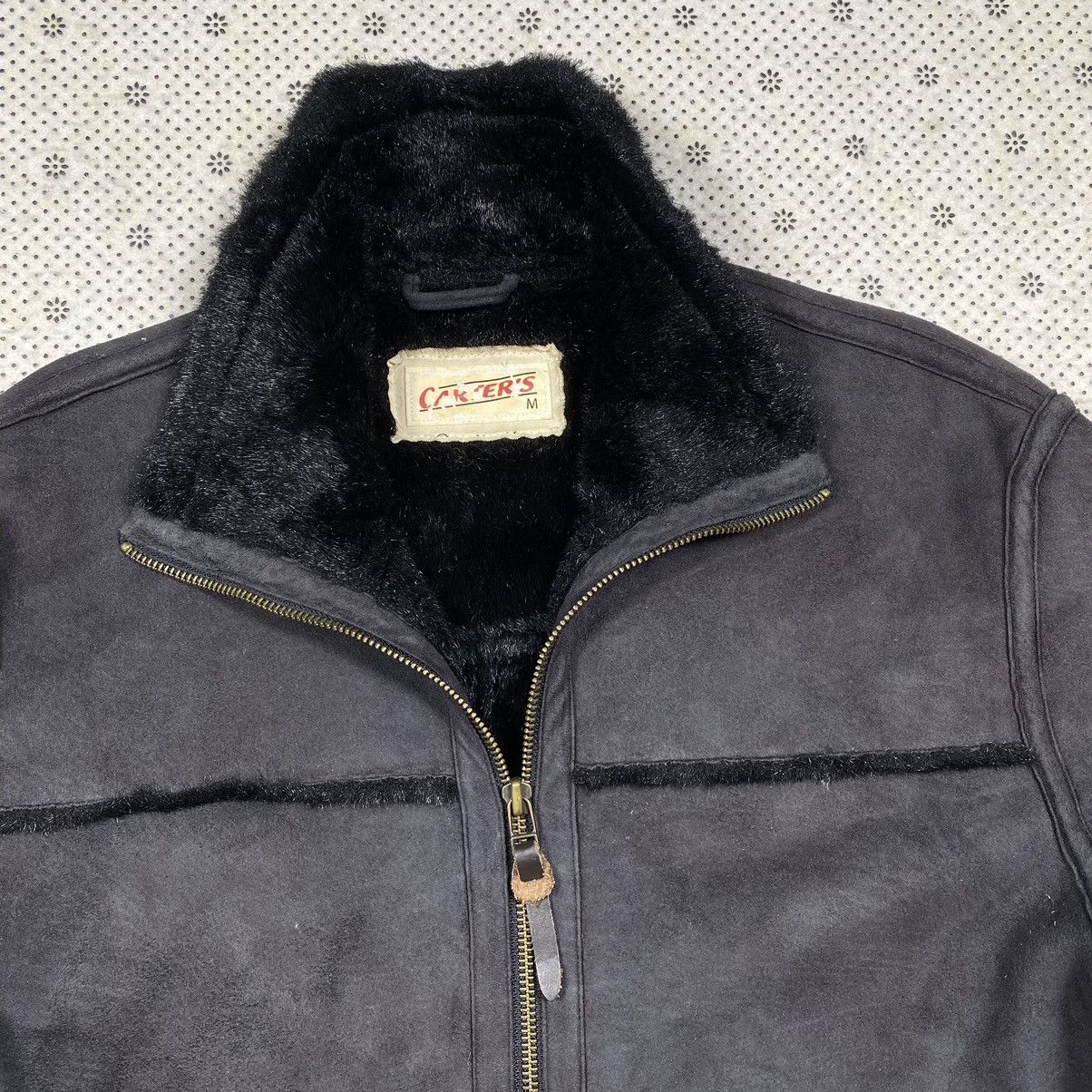 Japanese Brand Type B3 Carters Shearling Faux Suede Deck Jacket Size US M / EU 48-50 / 2 - 4 Thumbnail