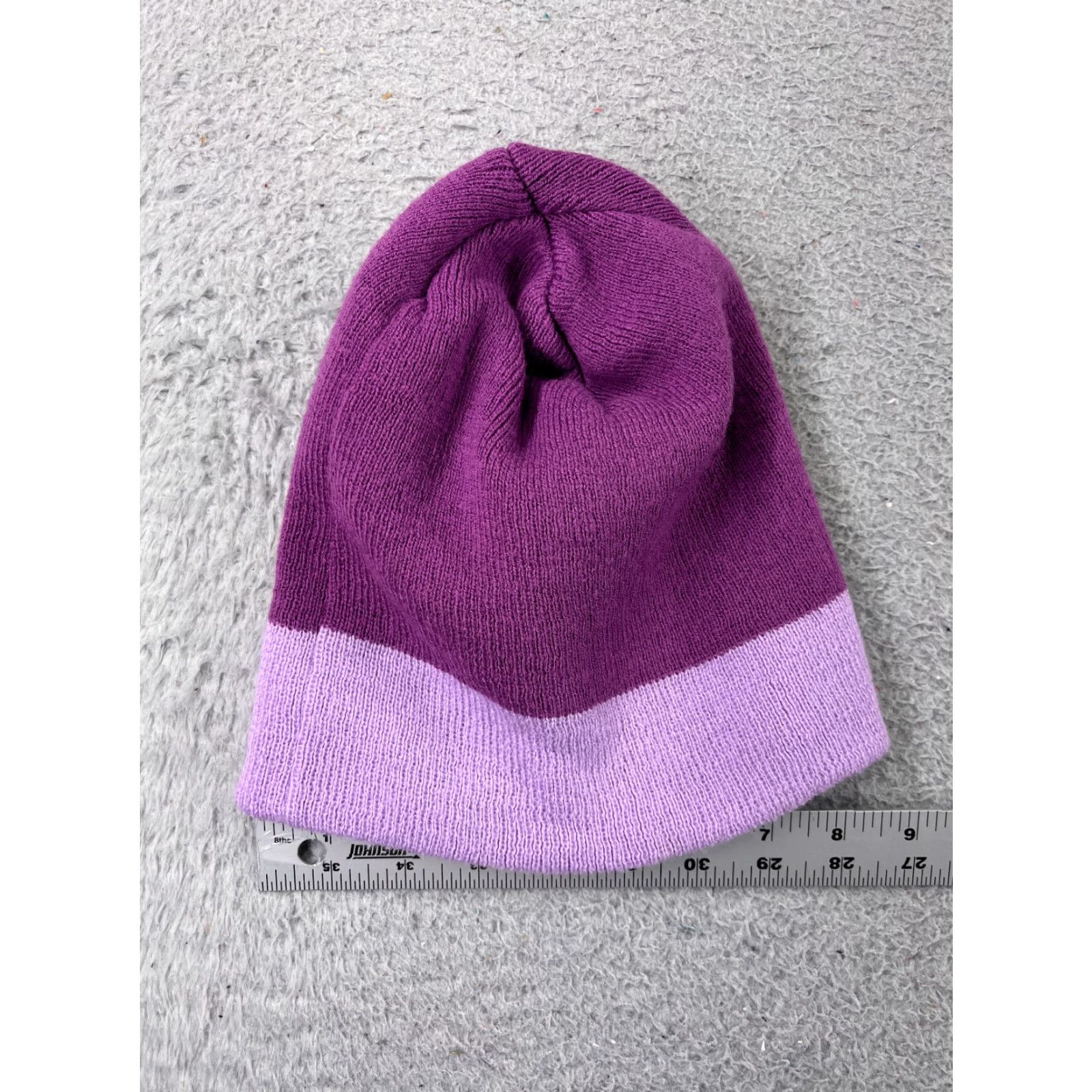 Vintage Target Beanie Toque Womens One Size Purple Knit 100% Acrylic Winter Snow Ski Size ONE SIZE - 2 Thumbnail