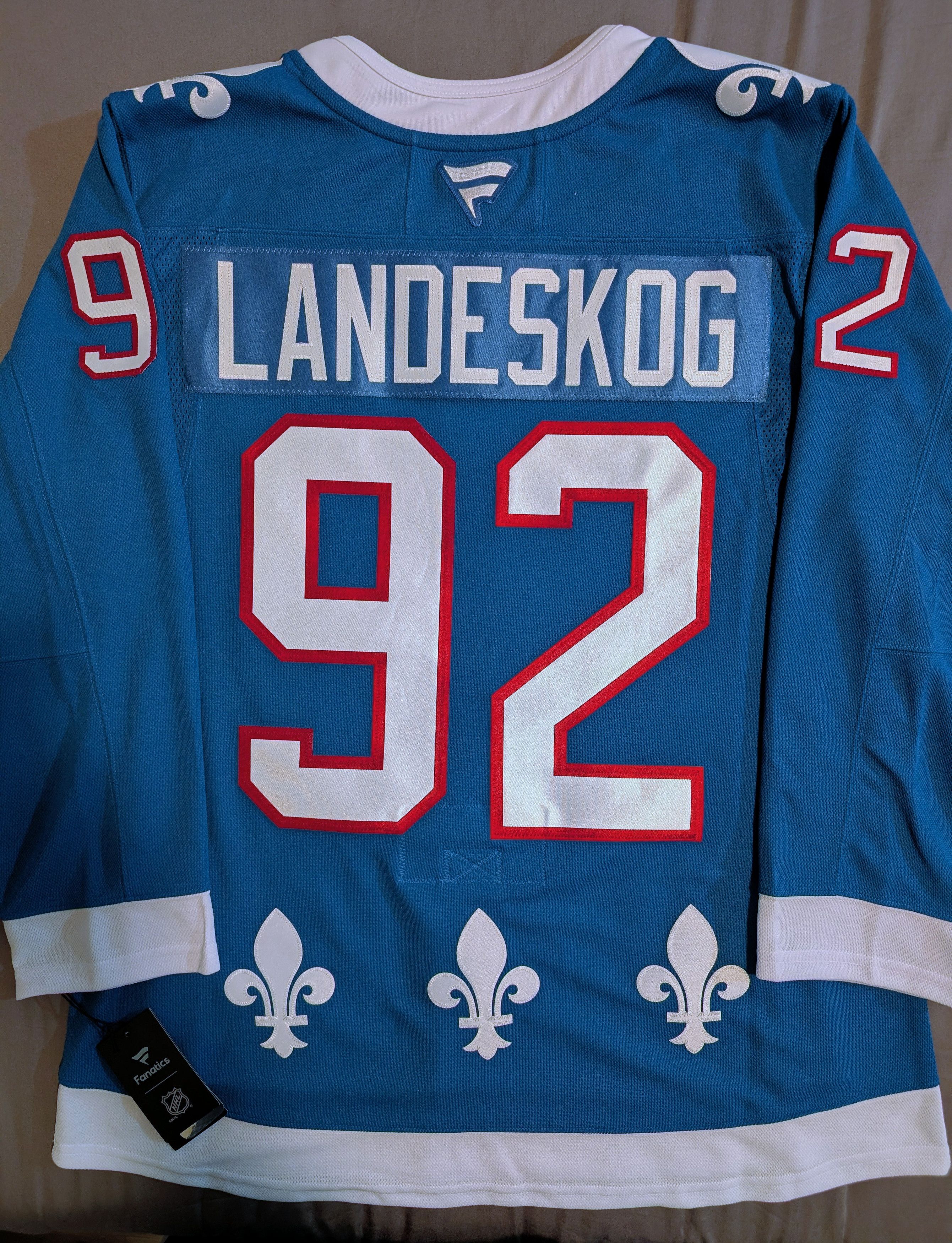 NHL Gabriel Landeskog Colorado Avalanche 3rd jersey Fanatics 52 Size US L / EU 52-54 / 3 - 2 Thumbnail