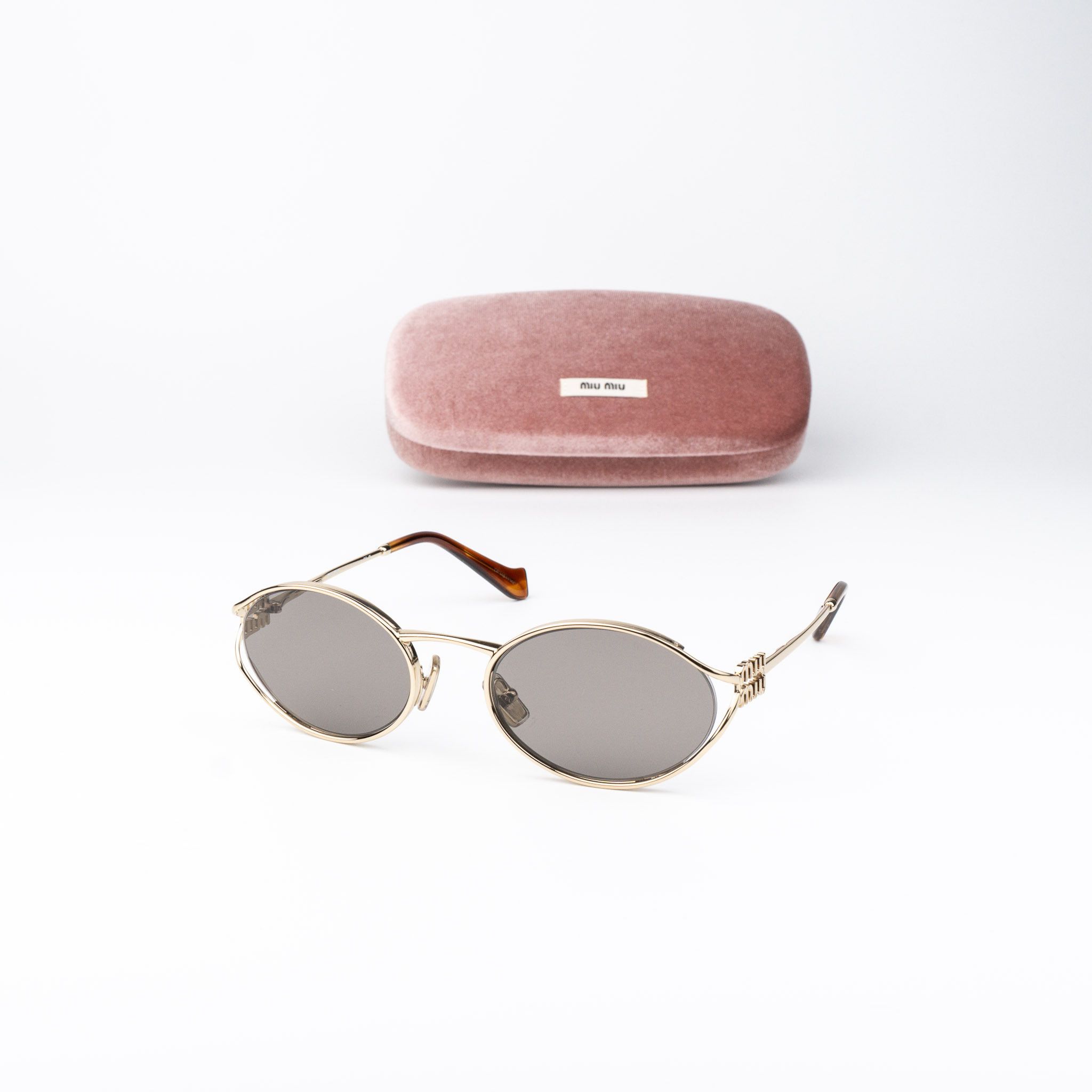 Miu Miu Miu Miu Women Sunglasses LOGO MU52YS ZVN80Q NEW AUTHENTIC Size ONE SIZE - 1 Thumbnail