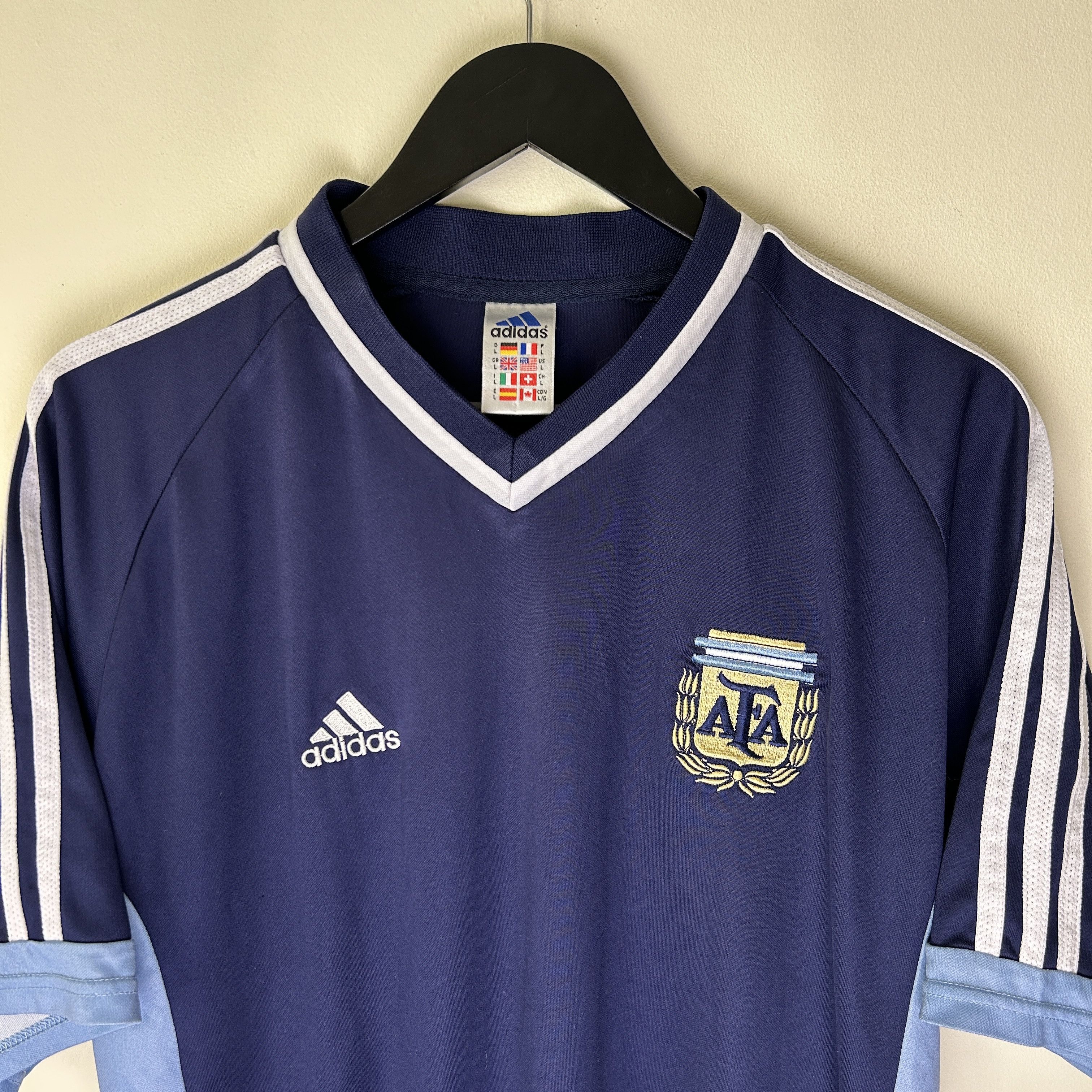 Vintage Vintage Adidas Argentina Soccer Jersey Size US XL / EU 56 / 4 - 2 Thumbnail