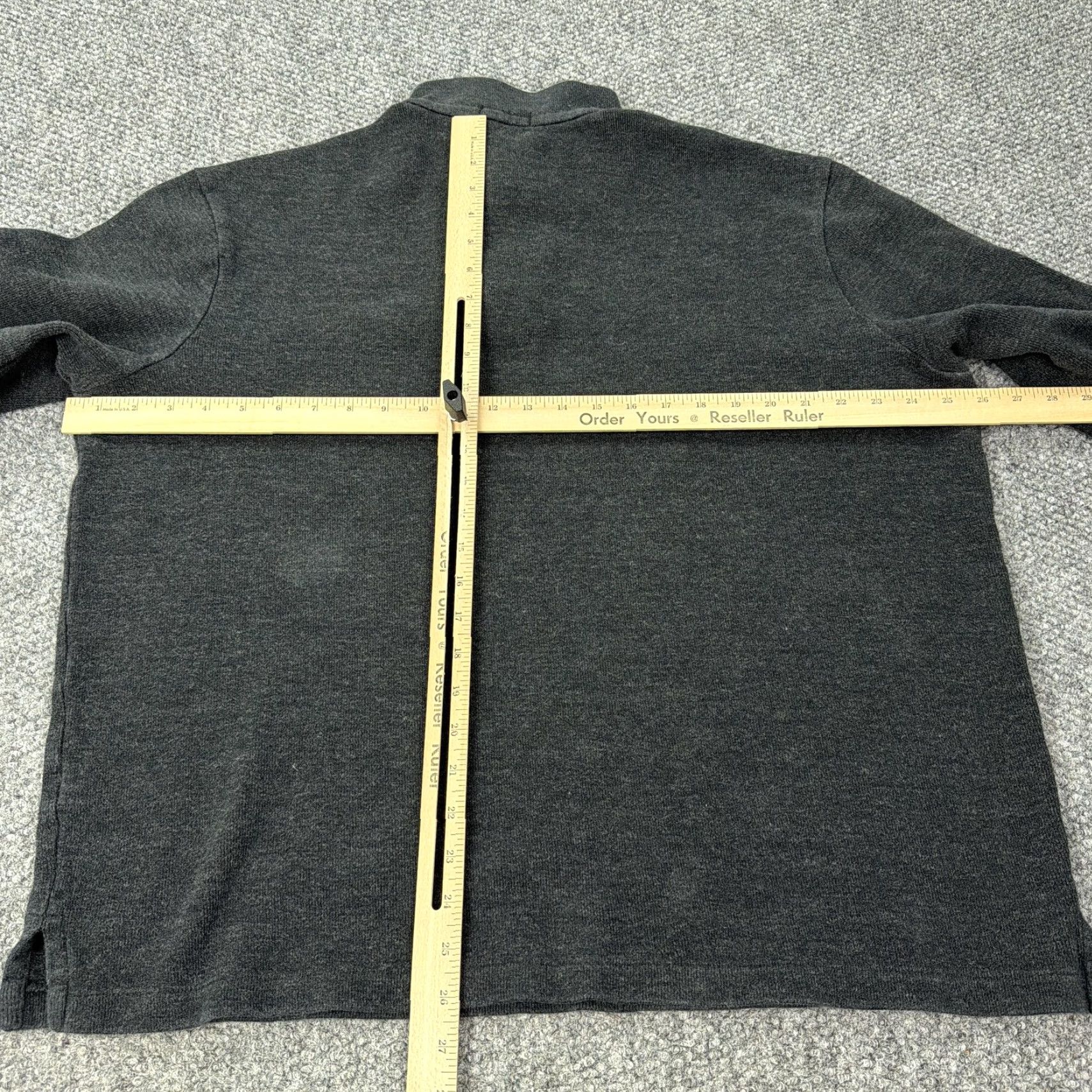 Polo Ralph Lauren Polo Ralph Lauren Sweater Mens XL Gray Cotton Mock Neck Quarter Zip Pink Pony Size US XL / EU 56 / 4 - 7 Thumbnail