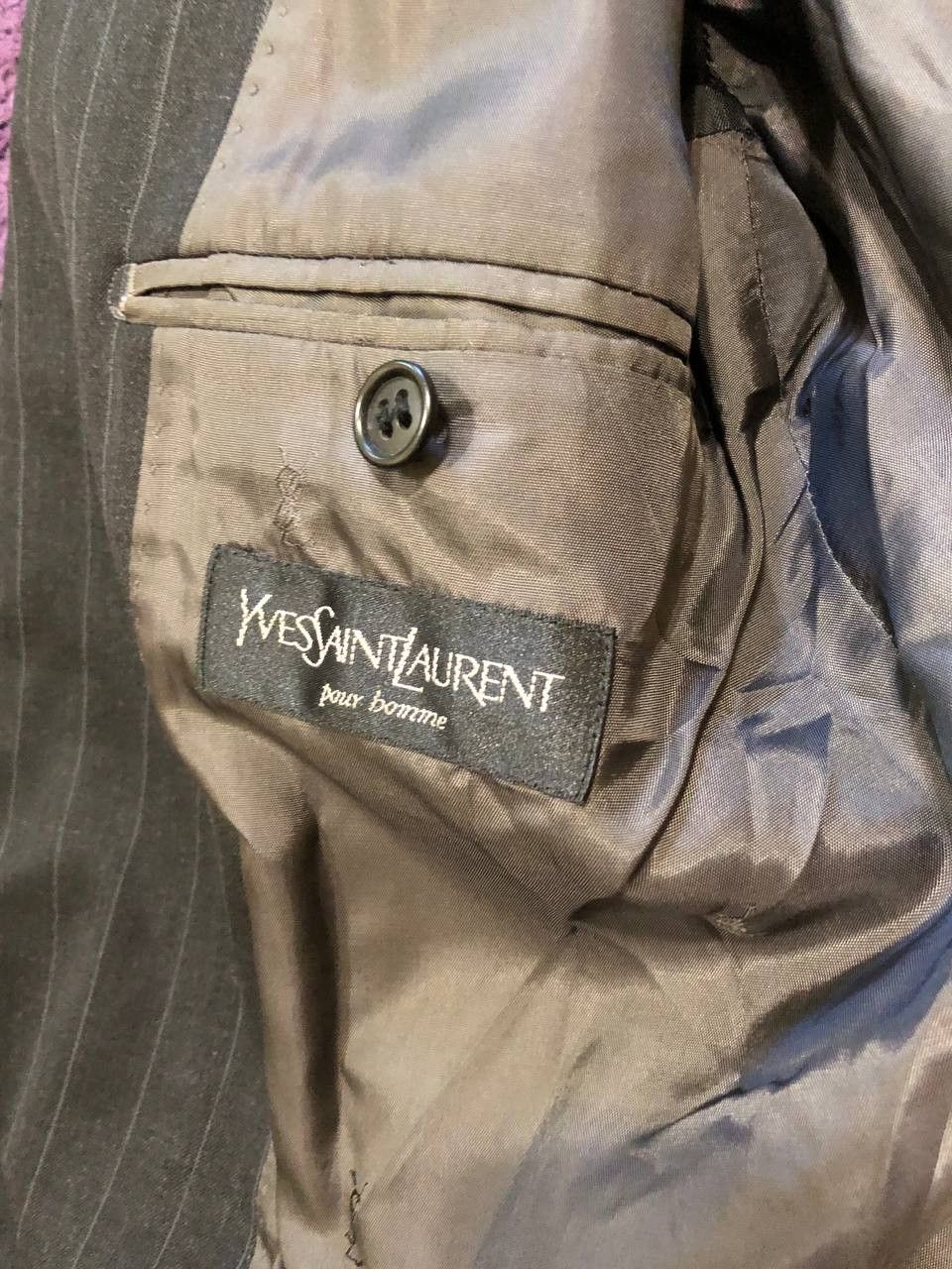 Yves Saint Laurent Vintage Y2K Yves Saint Laurent luxury striped Size 50R - 2 Thumbnail
