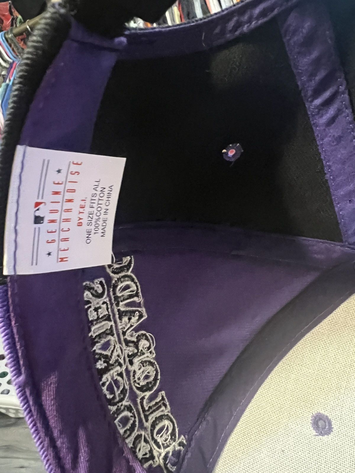 MLB Colorado Rockies MLB Back and Purple Hat Size ONE SIZE - 6 Thumbnail