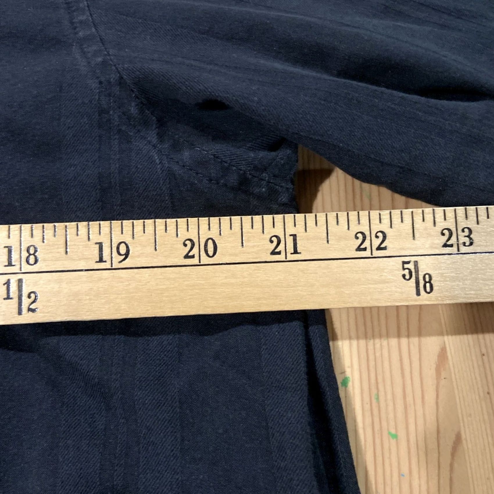 Rusty VINTAGE Rusty Shirt Button-Up Long Sleeve Black XL Men Cotton Polyester Blend Patch Size US XL / EU 56 / 4 - 4 Thumbnail