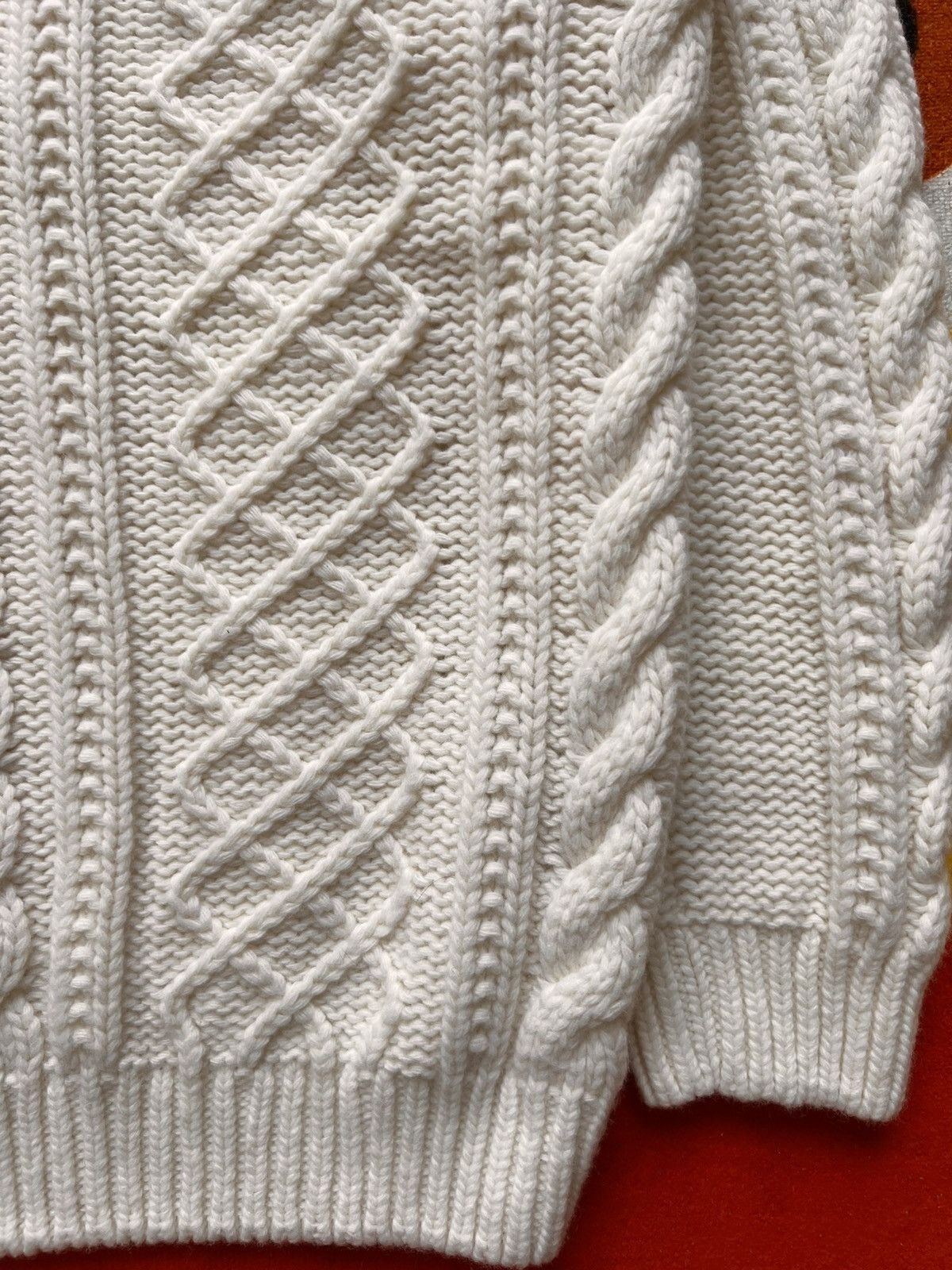 C.P. Company L C.P. Company Cable Knit Sweater Off White pullover jumper Size US L / EU 52-54 / 3 - 4 Thumbnail