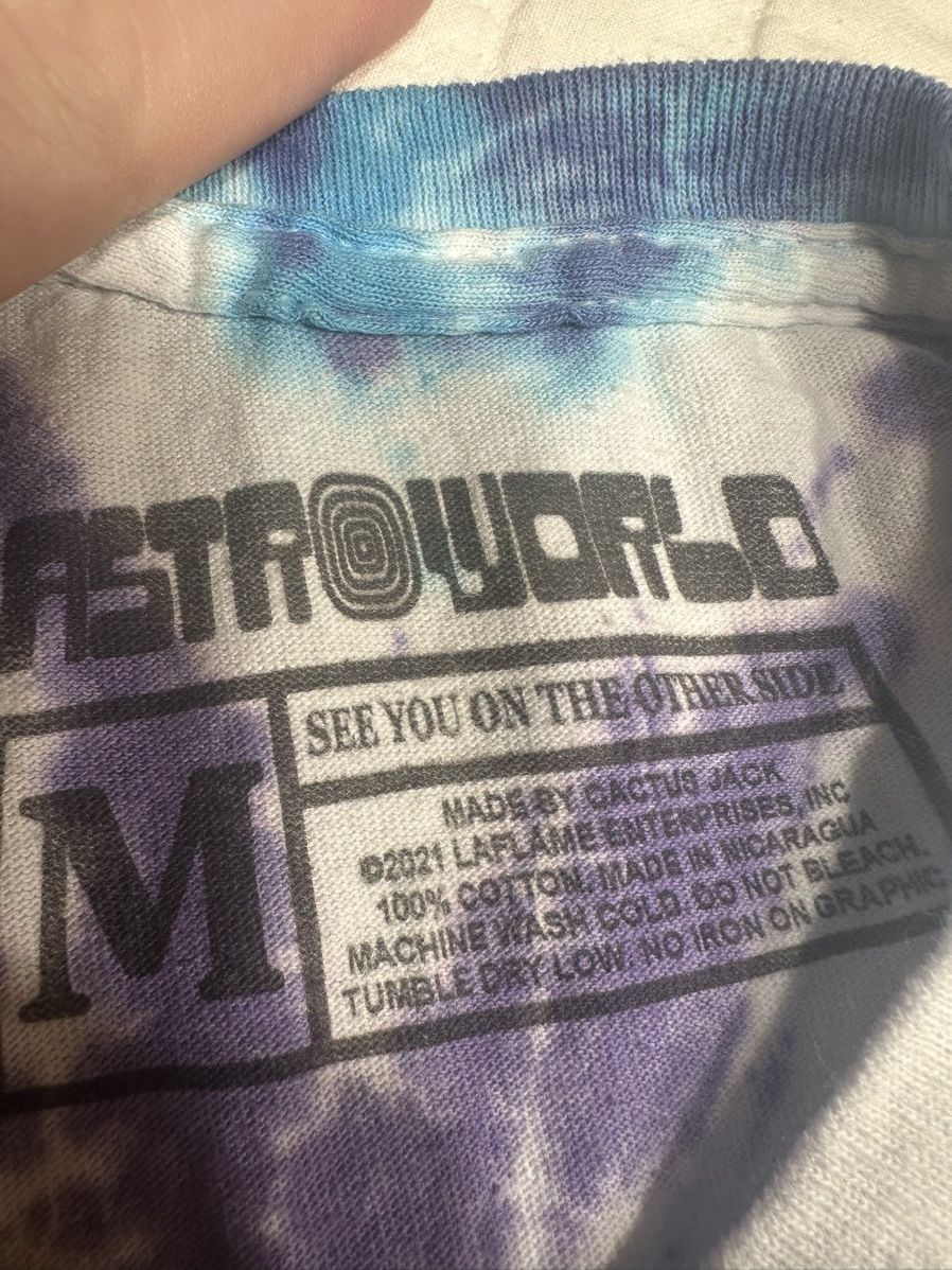 Travis Scott Travis Scott Astrofest/Astroworld Tie Dye Tee- New Medium Size US M / EU 48-50 / 2 - 5 Thumbnail