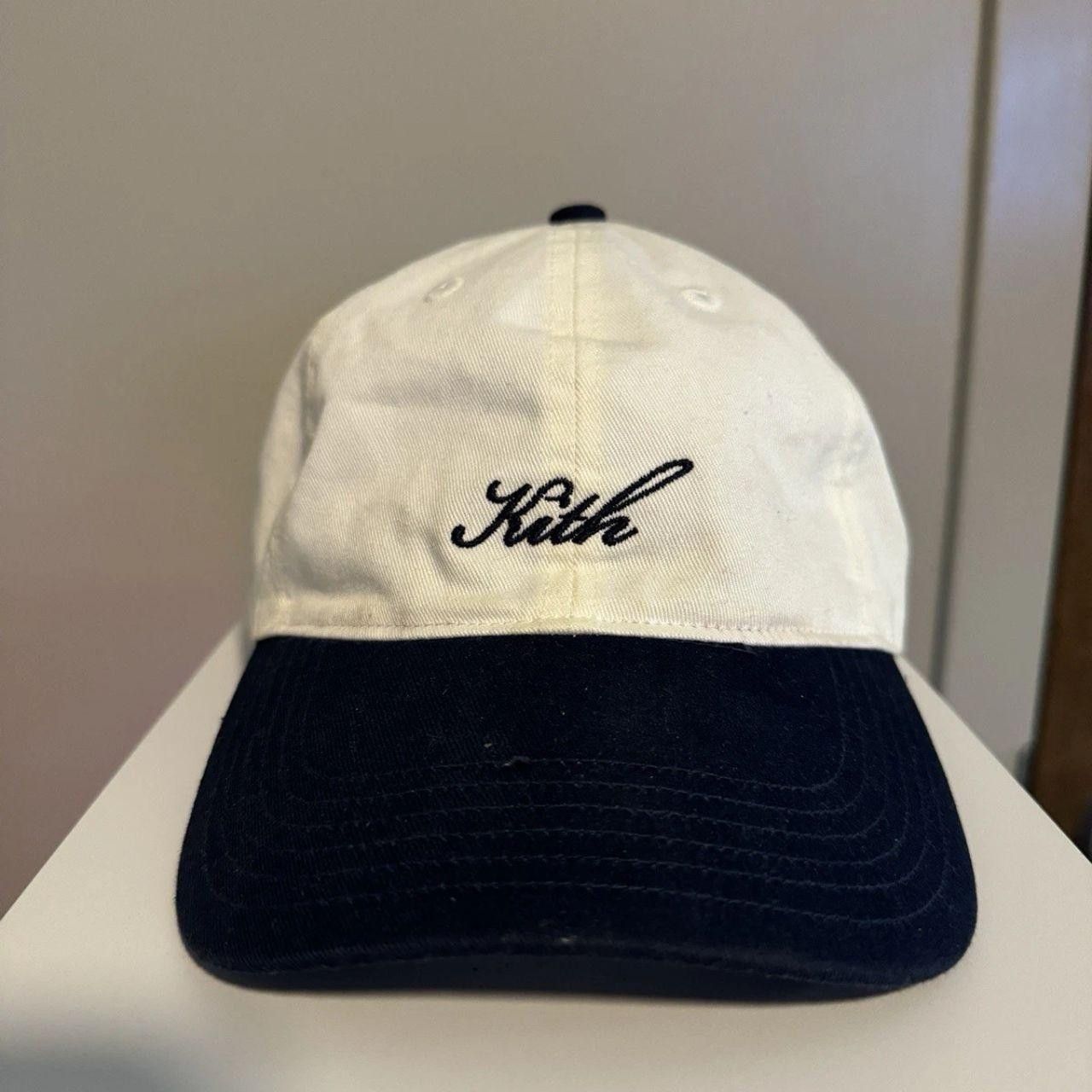 Kith Kith Script Logo 6-Panel Cap Nocturnal White Size ONE SIZE - 1 Thumbnail
