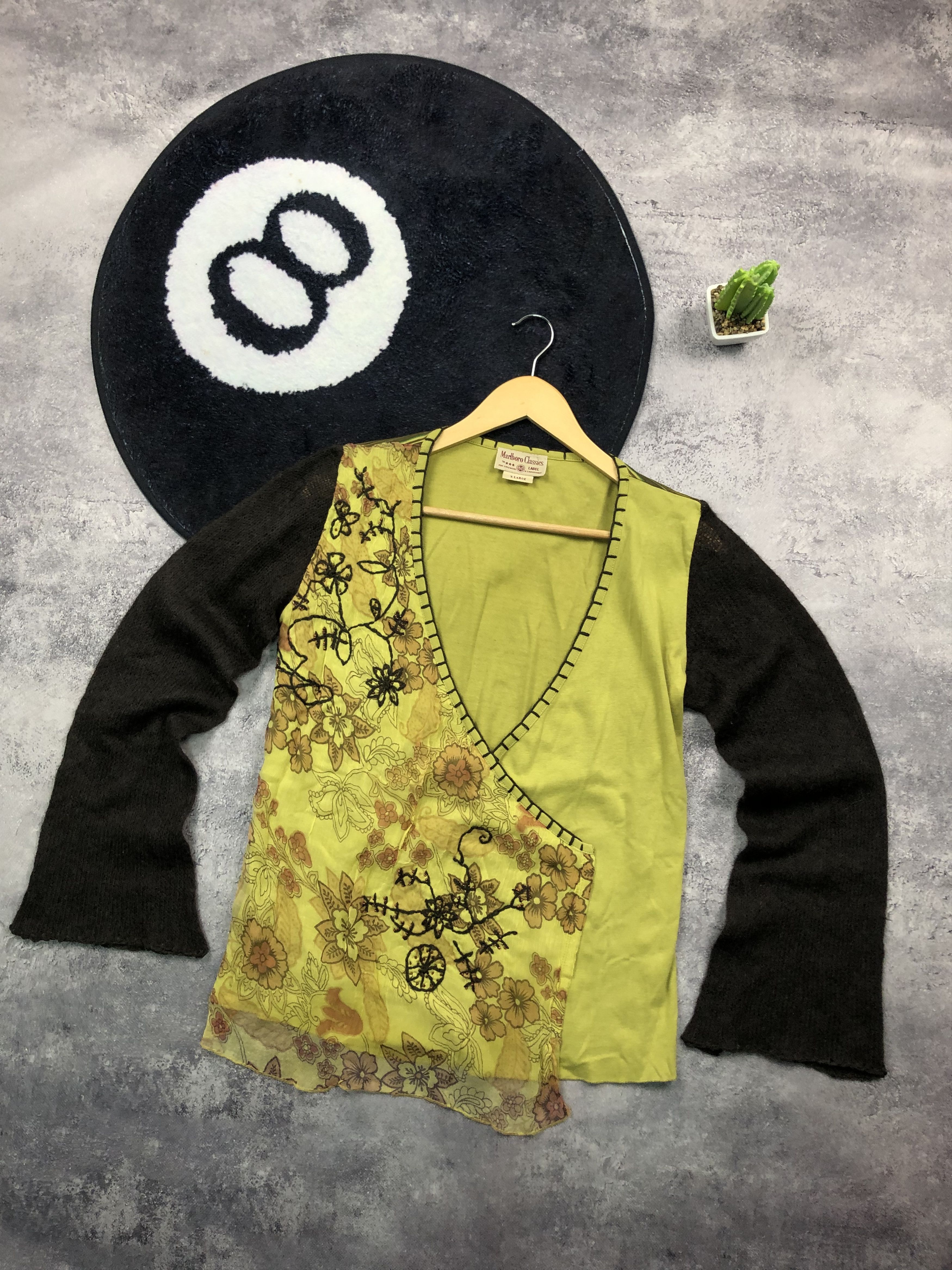 Marlboro Classics MARLBORO CLASIC Vintage Blouses Cardigan Y2k Wool Cotton Size XL / US 12-14 / IT 48-50 - 1 Thumbnail