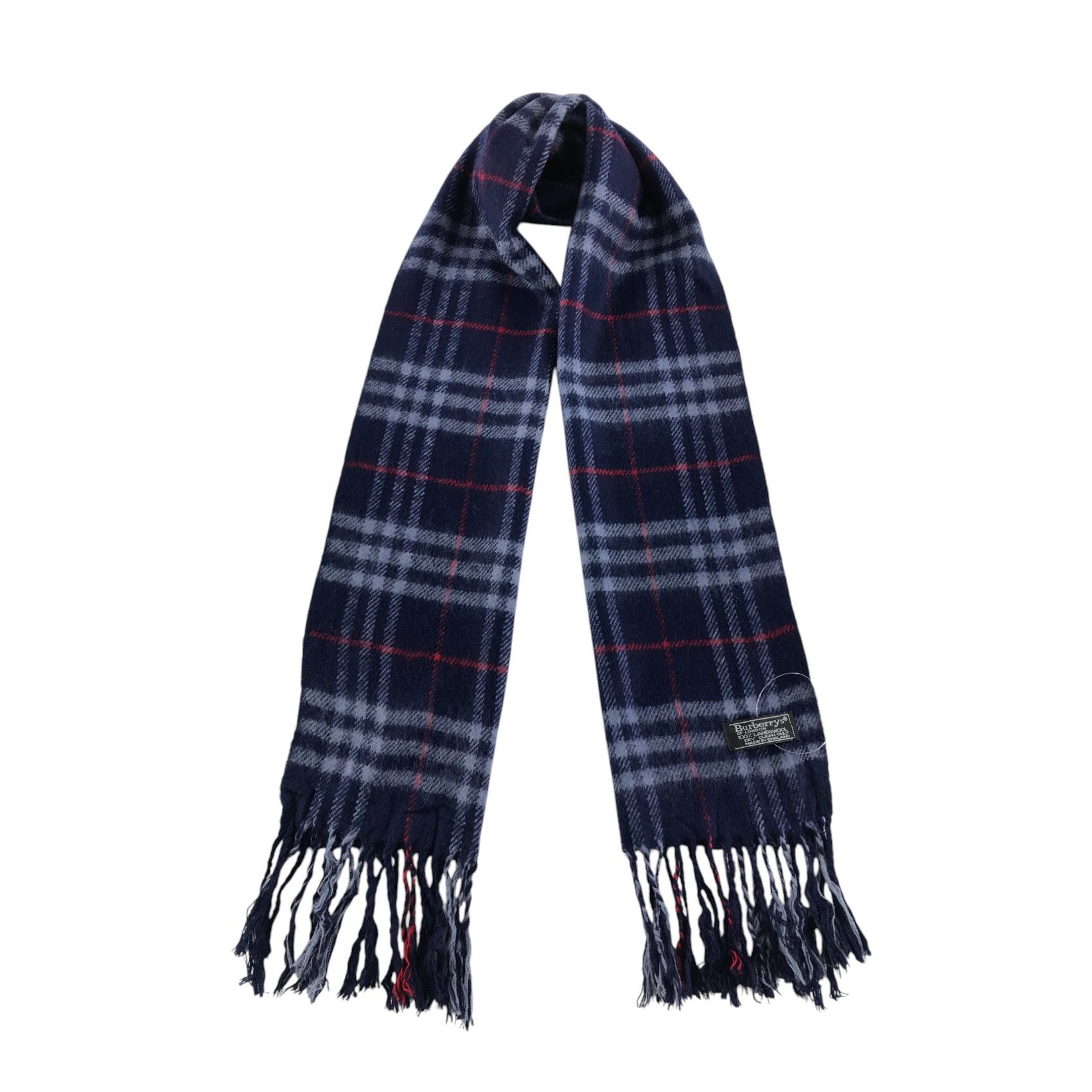 Burberry × Vintage Burberry Scarf / Muffler / Neckwear - WW2696 Size ONE SIZE - 1 Thumbnail