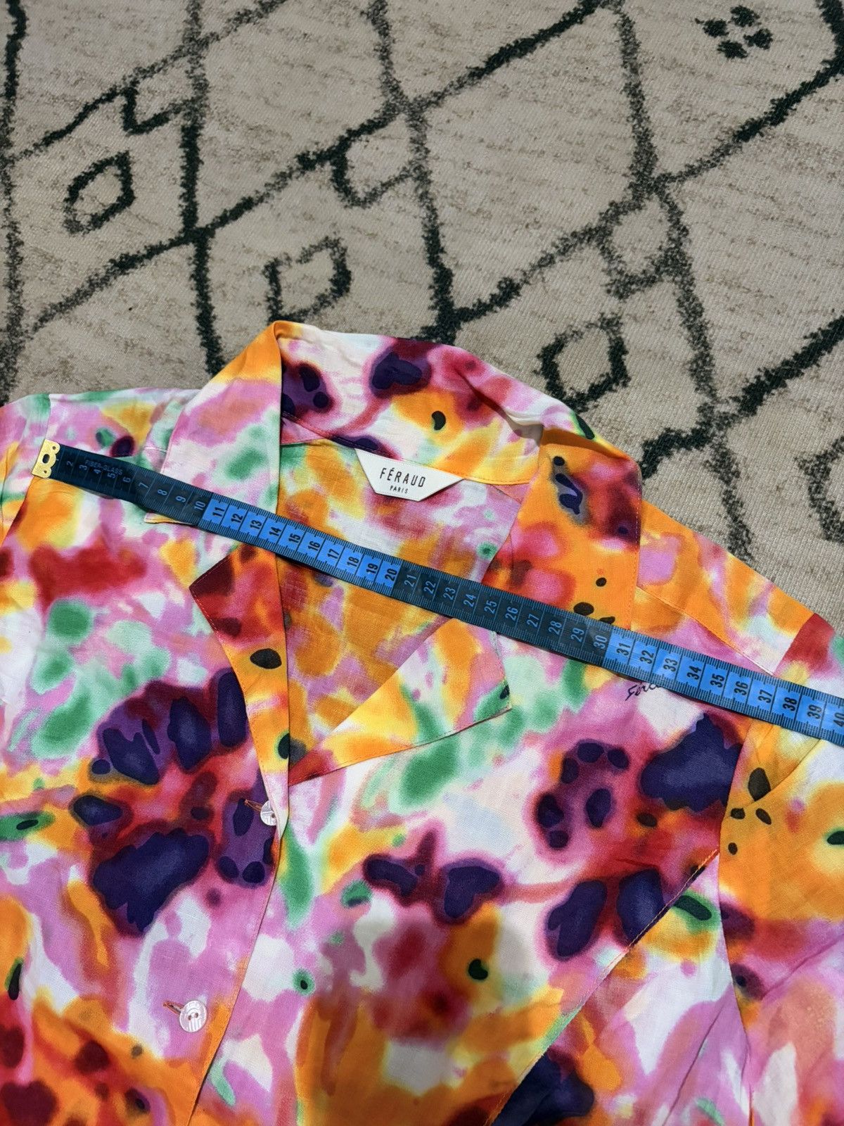 Louis Feraud Feraud Abstract Button Up Shirt Size S / US 4 / IT 40 - 12 Thumbnail