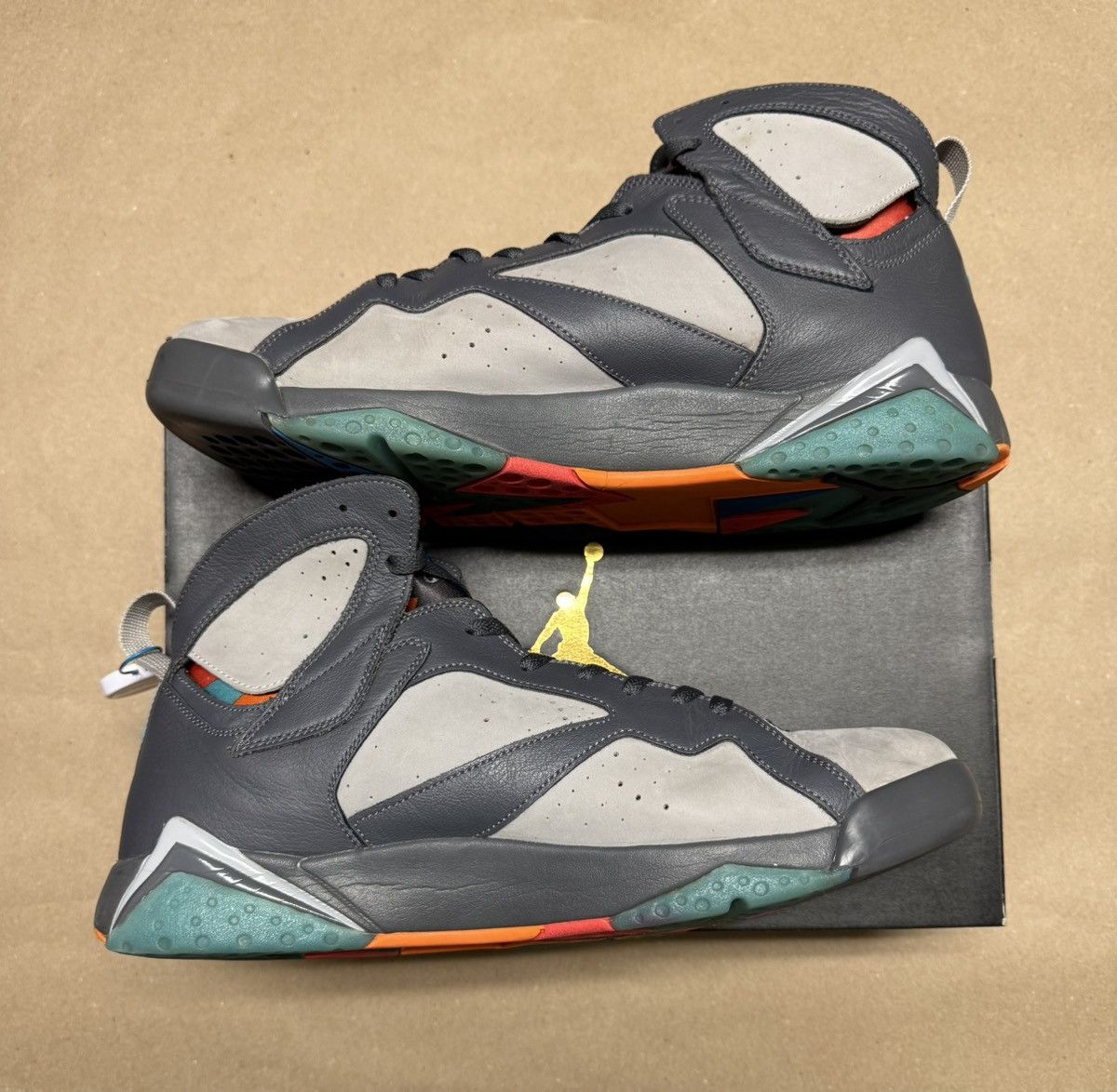 Jordan Brand Nike Air Jordan 7 VII Retro Barcelona Days Mens size 14! Size US 14 / EU 47 - 2 Thumbnail