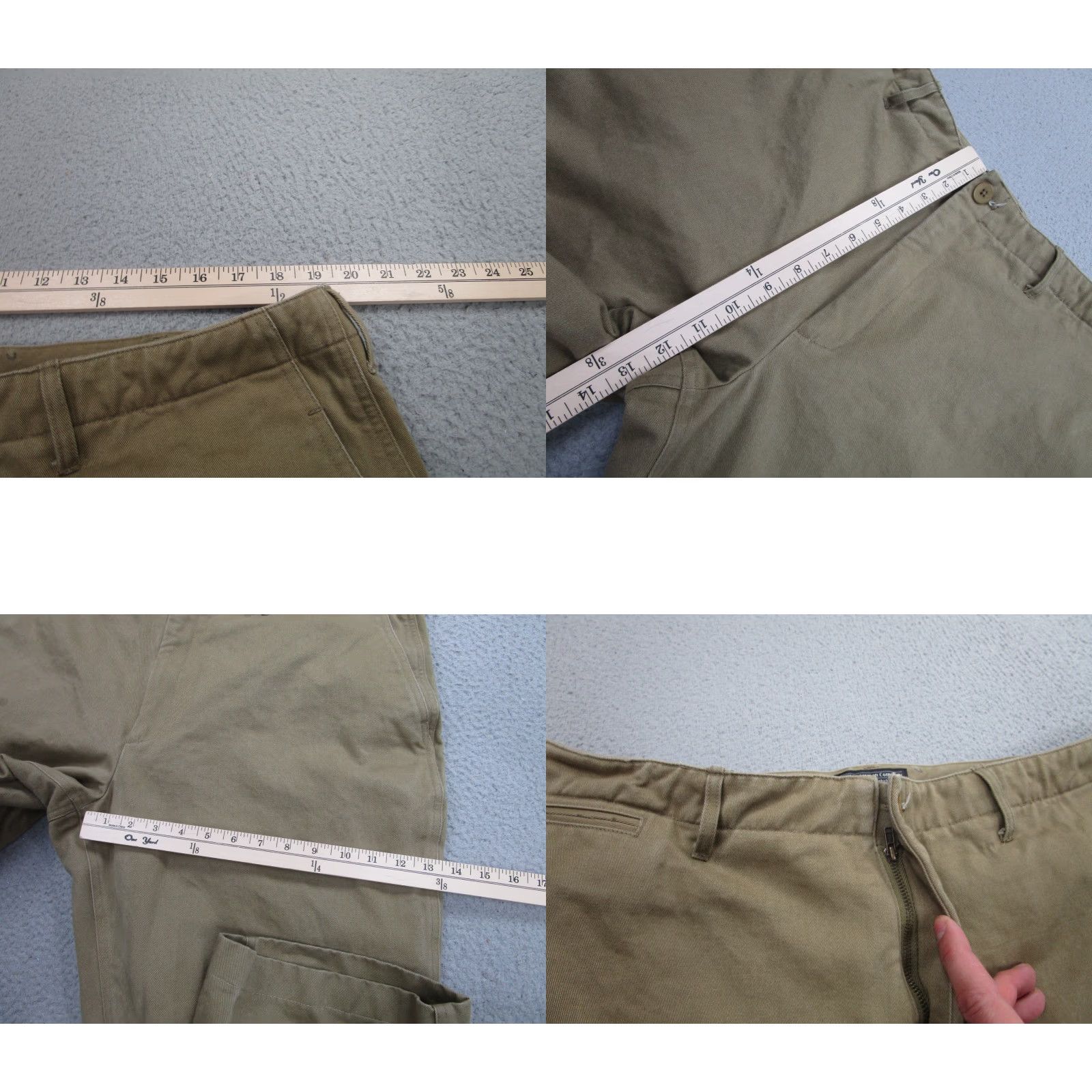Vintage J. Peterman Pants Mens 40x32 Fits 38x32 Beige Chino Khaki Lined Warm Work Size US 40 / EU 56 - 8 Thumbnail