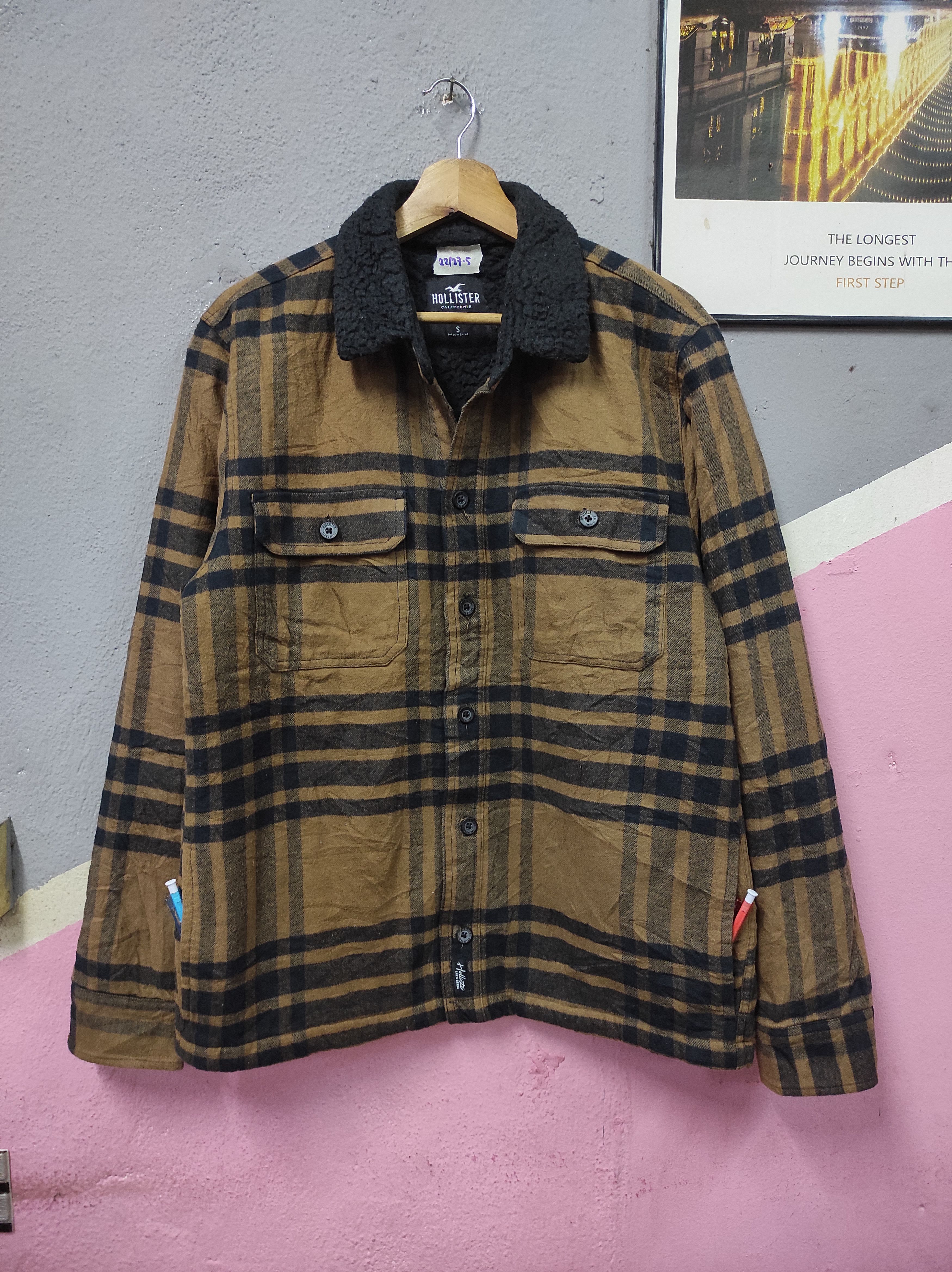 Hollister HOLLISTER DOUBLE POCKET FLANNEL HEAVY JACKET Size US S / EU 44-46 / 1 - 1 Thumbnail