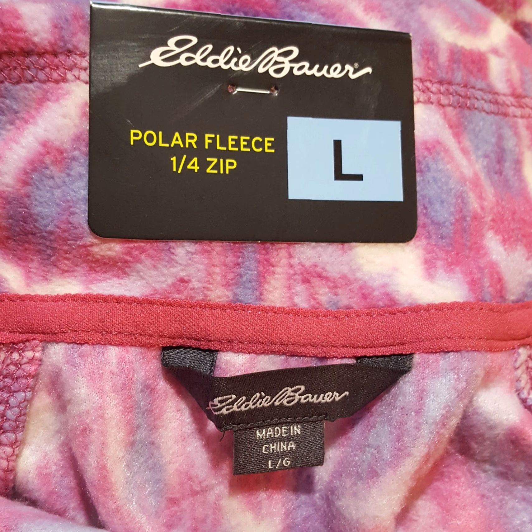 Eddie Bauer Eddie Bauer Sweatshirt 1/4 Zip Fuzzy Fleece Sherpa Adult Womens Large Pink Outdoor College Size L / US 10 / IT 46 - 7 Thumbnail