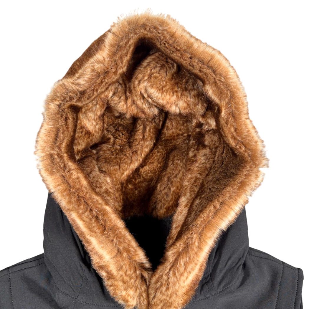 Marmot VINTAGE Marmot Vest Womens SMALL Black Hooded Faux Fur Outdoor Softshell Hoodie Size S / US 4 / IT 40 - 3 Thumbnail