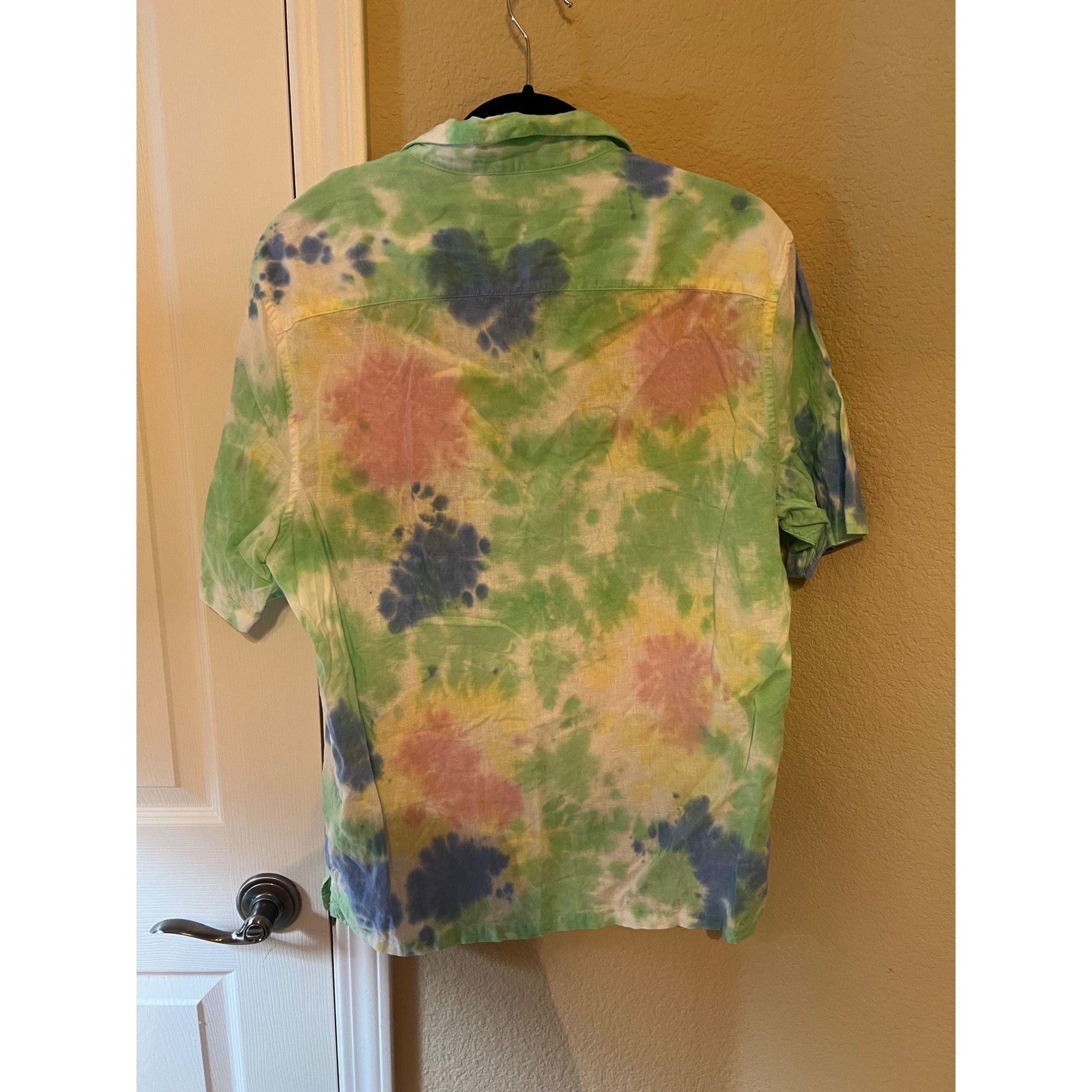 Allsaints Allsaints Pilar Tie Dye Linen Blend Camp Shirt - Size m Size US M / EU 48-50 / 2 - 5 Thumbnail