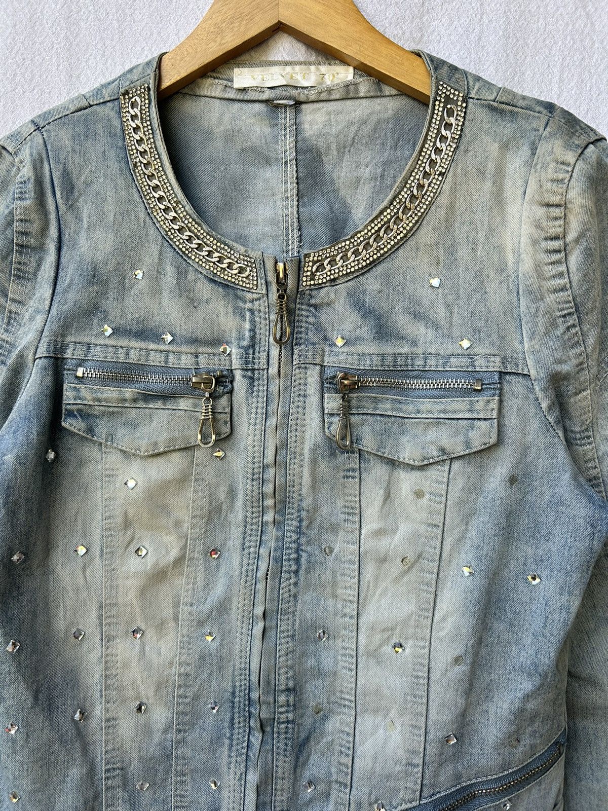 Japanese Brand 💸BINDINGOFFER💸Velvet japanese style denim multizip goa kmrii Size US S / EU 44-46 / 1 - 4 Thumbnail