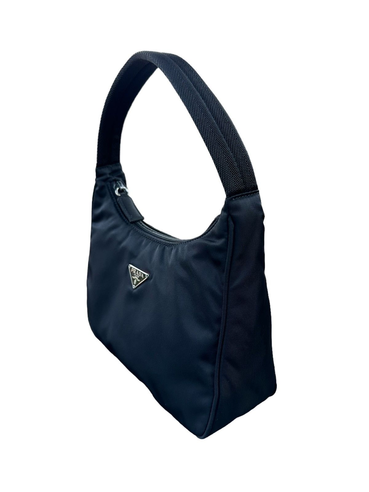 Prada AUTHENTIC PRADA MINI BLACK NYLON HOBO BAG Size ONE SIZE - 9 Thumbnail