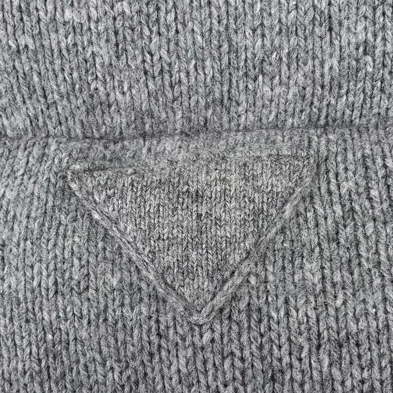 Prada Prada Grey Cashmere Lapel Zip. Size US L / EU 52-54 / 3 - 5 Thumbnail