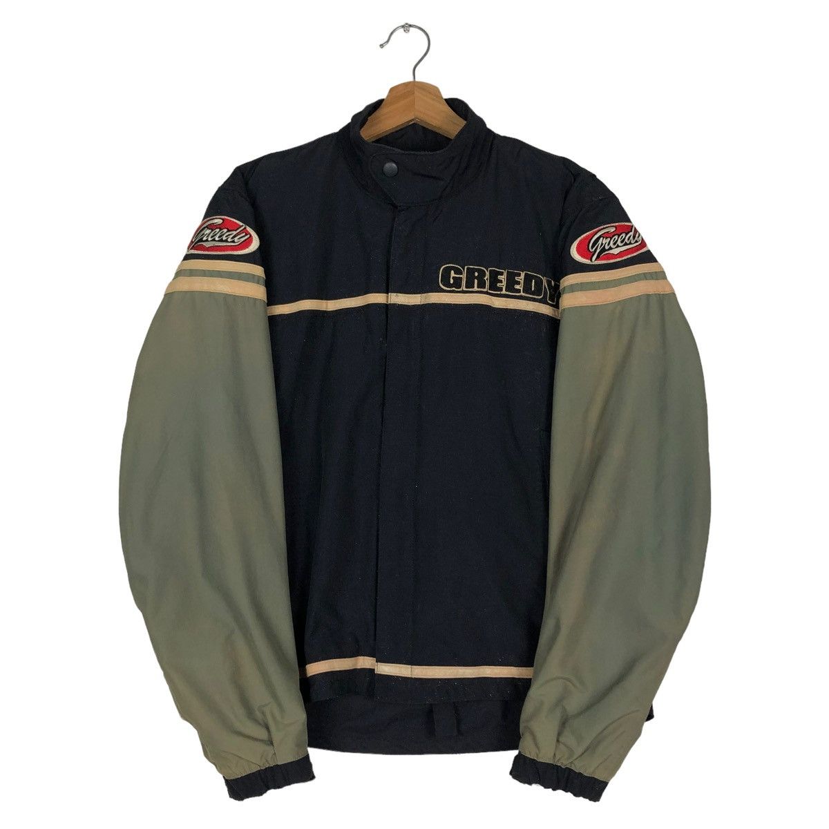 Japanese Brand 🔥VINTAGE MOTOR RACING JACKET GREEDY BIG LOGO Size US S / EU 44-46 / 1 - 1 Thumbnail