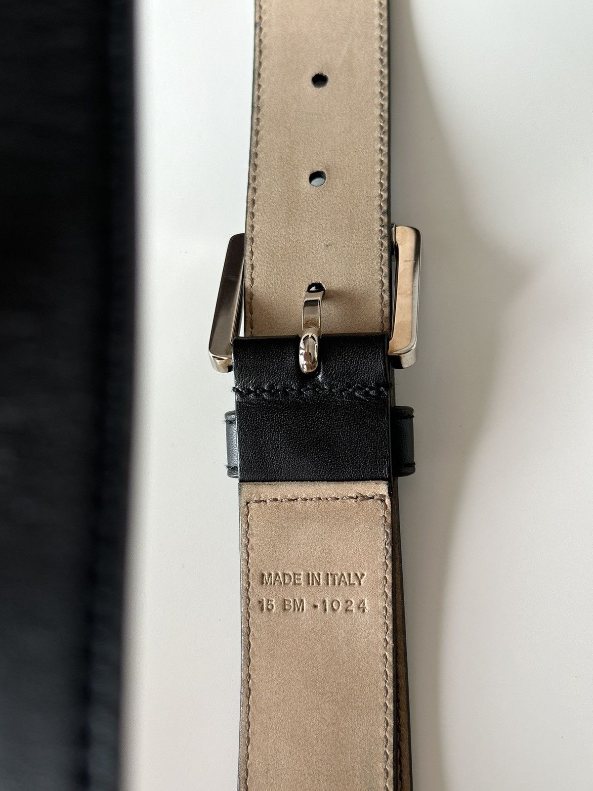 Christian Dior Monsieur DIOR Rasta Black Logo Leather Belt Vintage 2000’ Size: 28-30 Size ONE SIZE - 11 Thumbnail