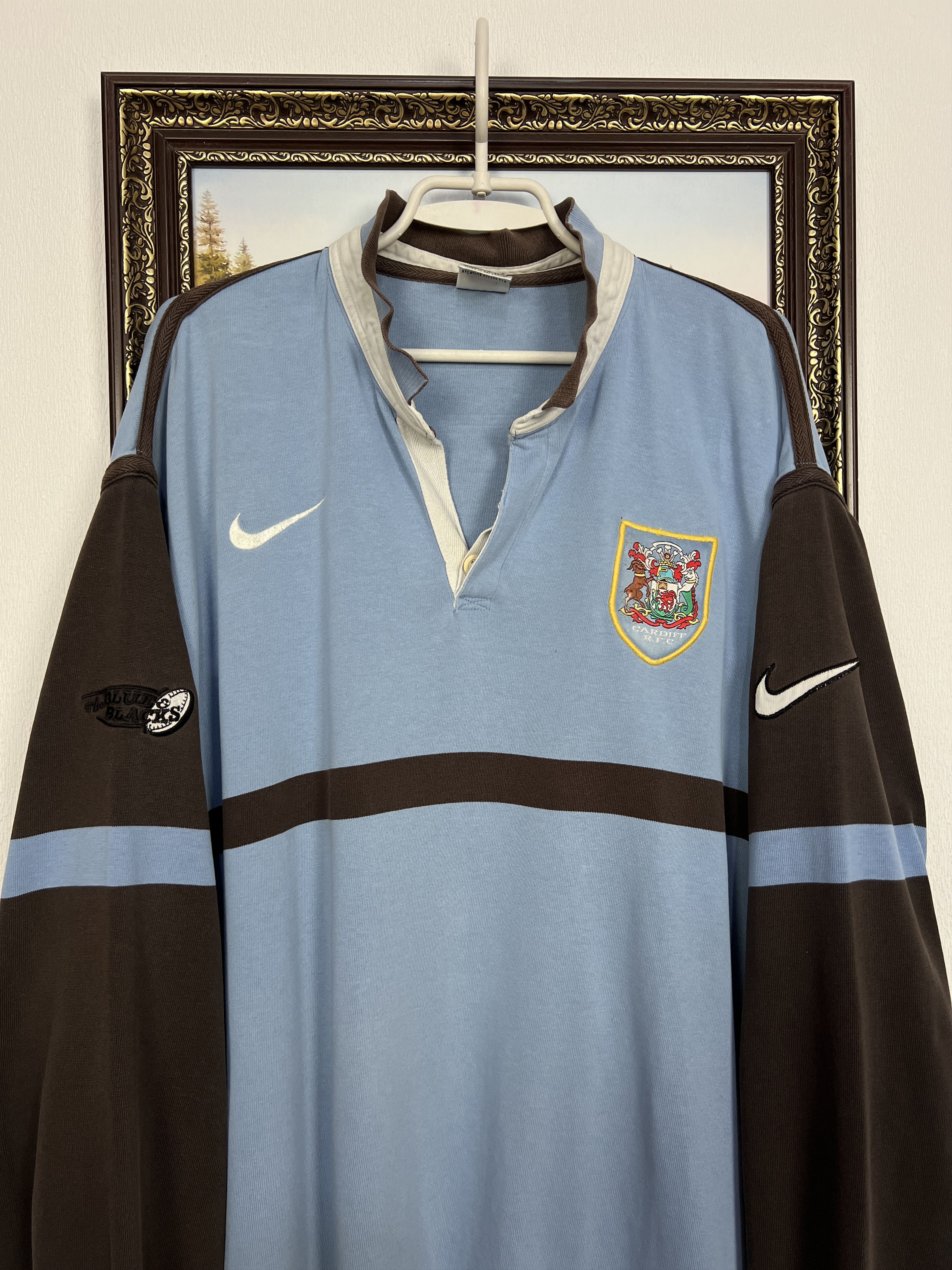 Nike Vintage 90's Cardiff Rugby Union Long Sleeve Jersey Trikot Size US XXL / EU 58 / 5 - 2 Thumbnail