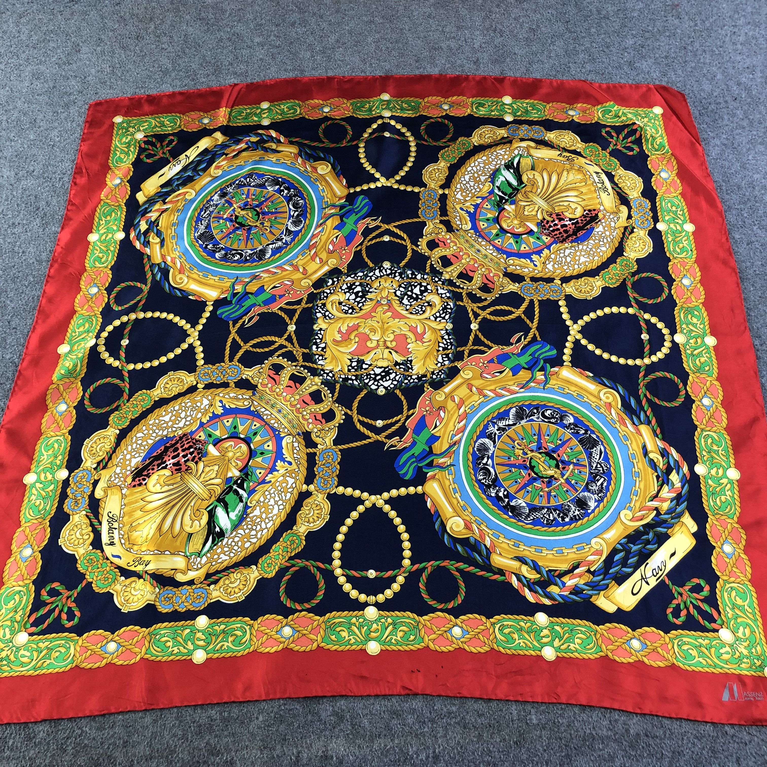 Vintage Vintage Massenz Roma Luxury Silk Scarf M485 Size ONE SIZE - 1 Thumbnail