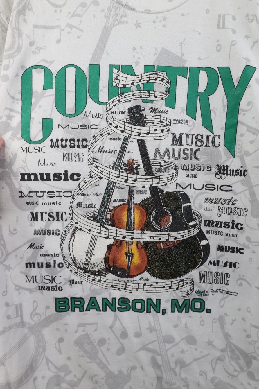 Vintage Vintage 90s Branson Country Music All Short Sleeve T-Shirt Size L / US 10 / IT 46 - 7 Thumbnail