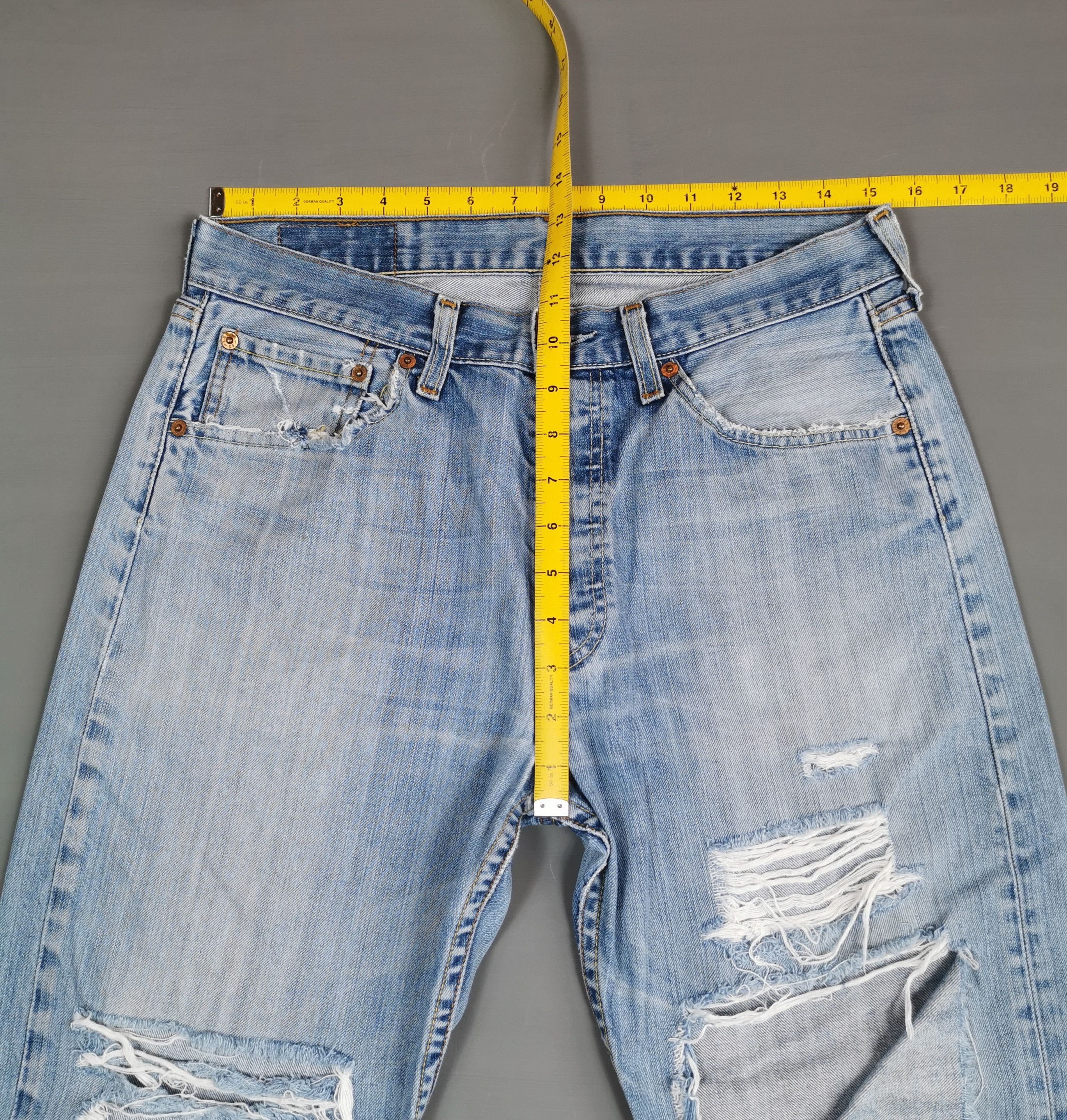 Kapital Thrashed Vintage Levis 501 Jeans Size US 31 - 9 Thumbnail