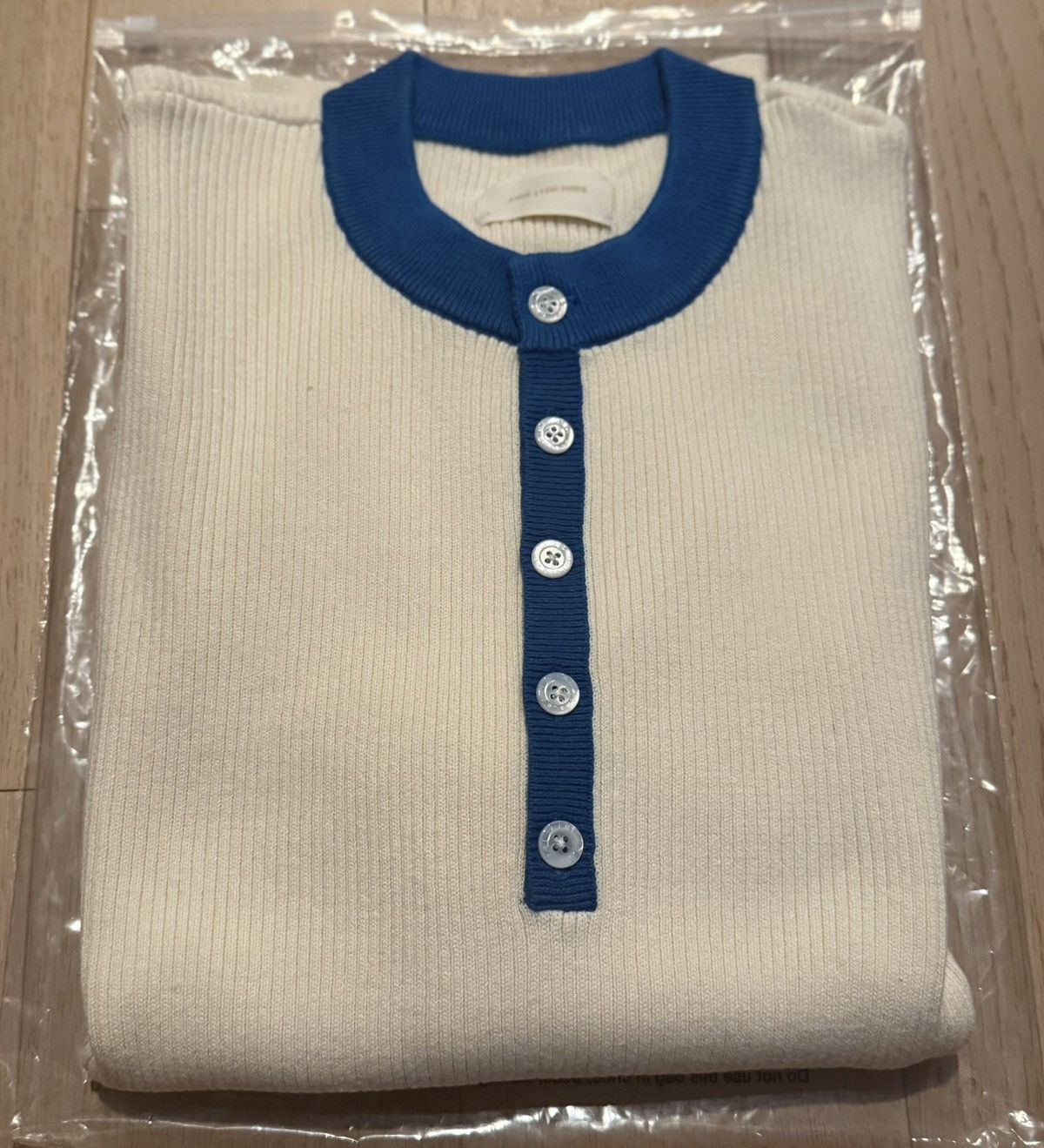 Aime Leon Dore ALD Aime Sport Knit Henley White Large Size US L / EU 52-54 / 3 - 1 Thumbnail