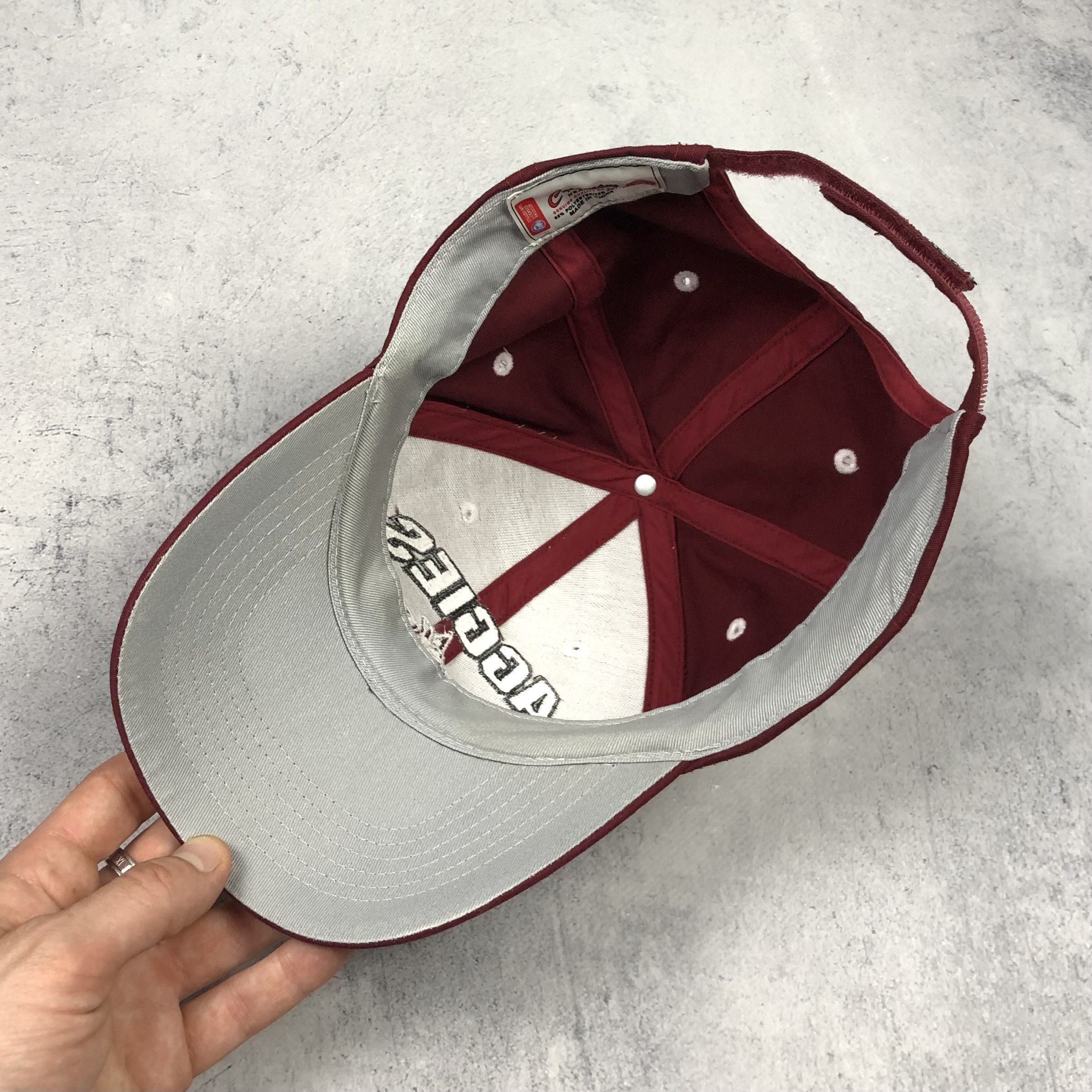NCAA 90s NCAA Aggies Texas A&M Burgundy Men’s Vintage Cap retro Size ONE SIZE - 7 Thumbnail