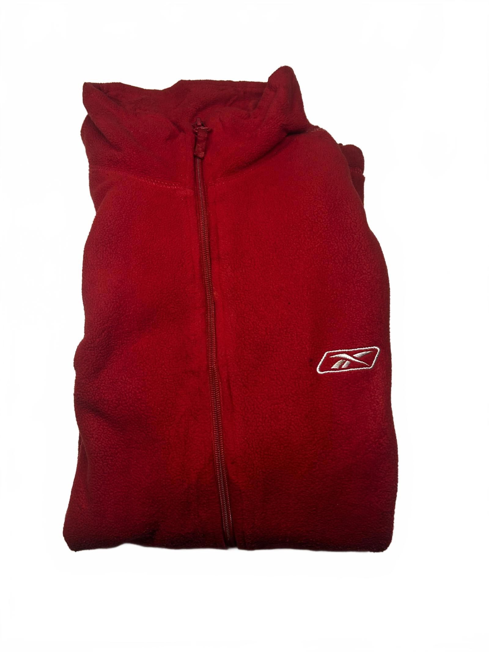 Reebok Reebok Red Fleece Zip-Up Jacket Size US M / EU 48-50 / 2 - 6 Thumbnail