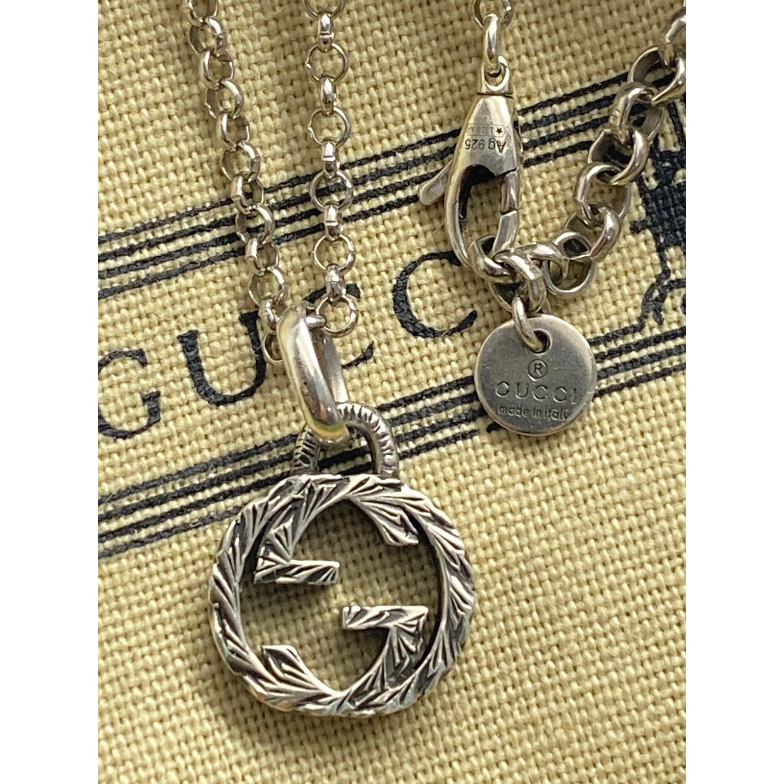 Gucci Gucci Interlocking G Logo Pendant Necklace. 20" Size ONE SIZE - 3 Thumbnail
