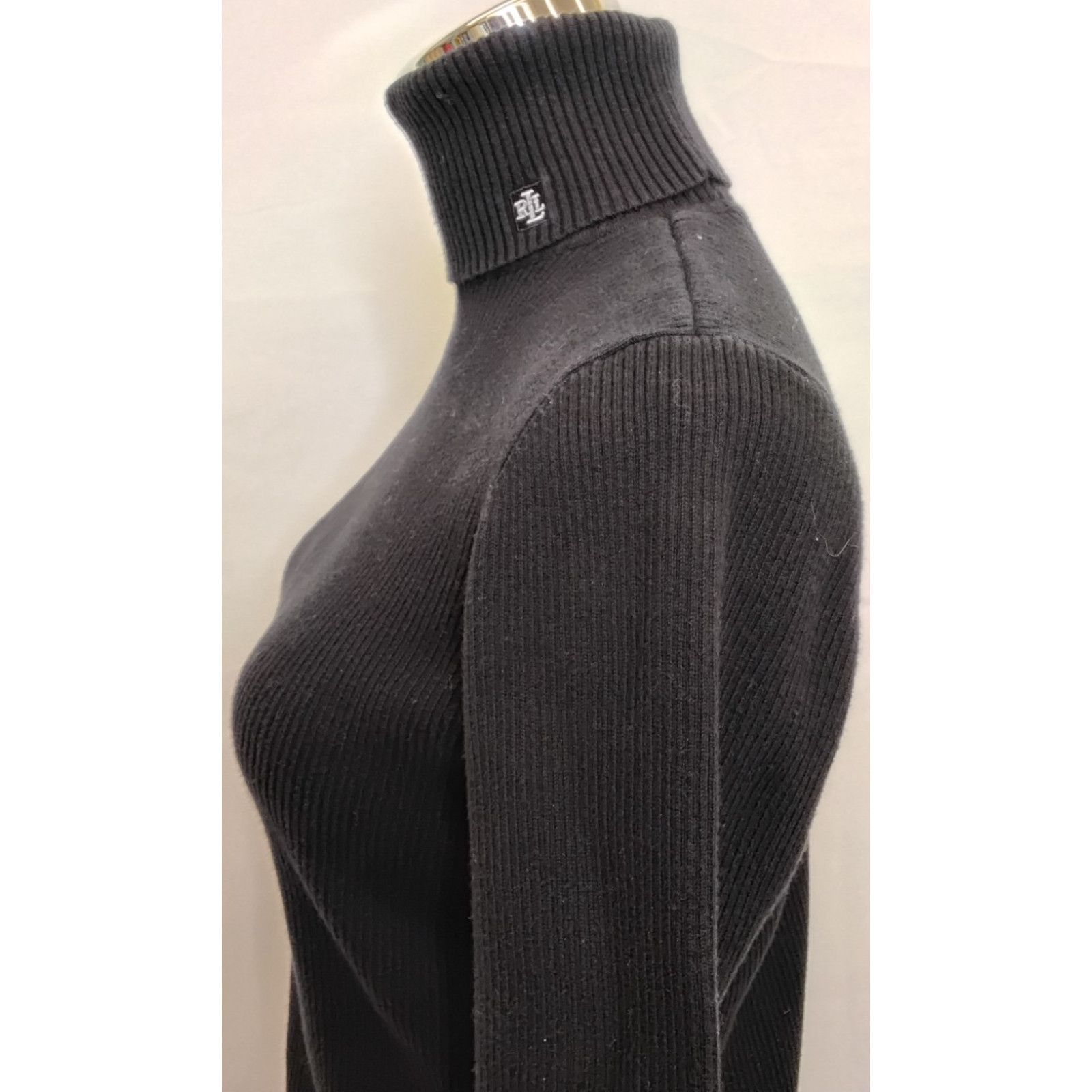 Lauren Ralph Lauren Lauren Ralph Lauren Roll Over Turtleneck Women's M Black VTG Size M / US 6-8 / IT 42-44 - 7 Thumbnail