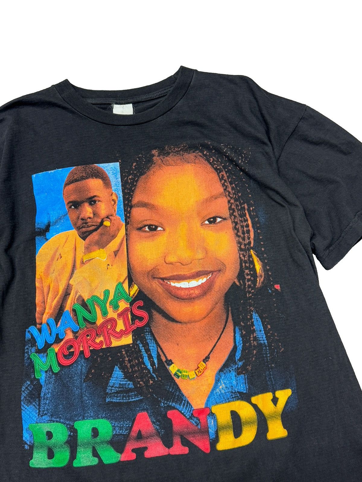 Designer × Rap Tees × Vintage 90s Brandy “Broken Hearted” Wanya Morris Rap T-Shirt Size US XL / EU 56 / 4 - 5 Thumbnail