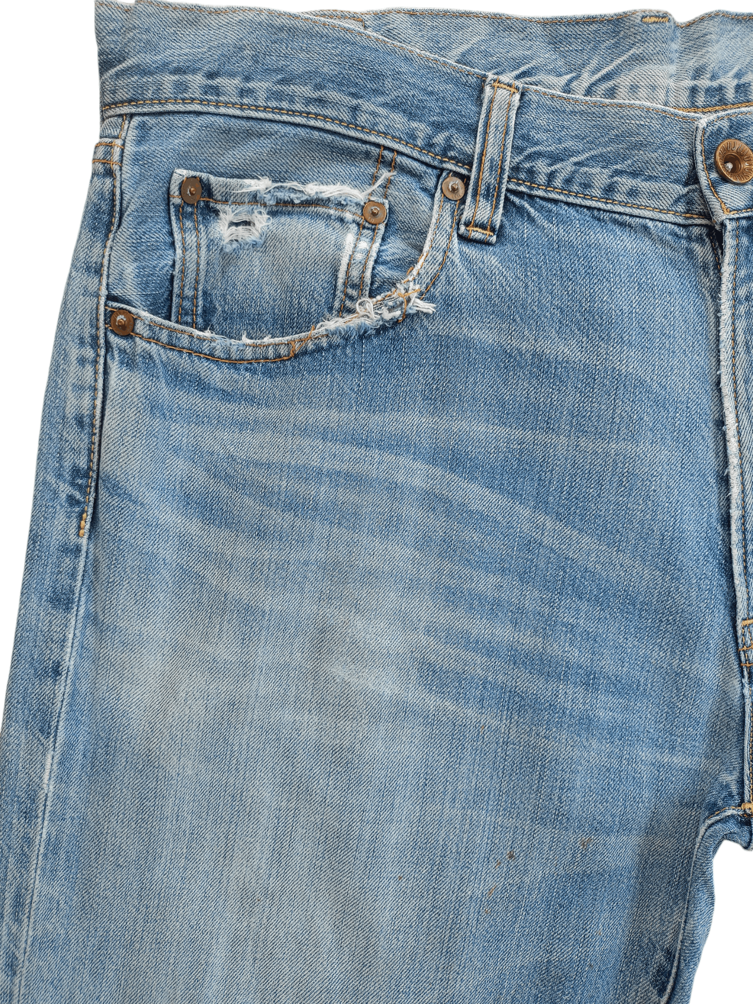 Uniqlo × Vintage UJ Patch Work Distressed Vintage Men's Jean Size US 36 / EU 52 - 2 Thumbnail