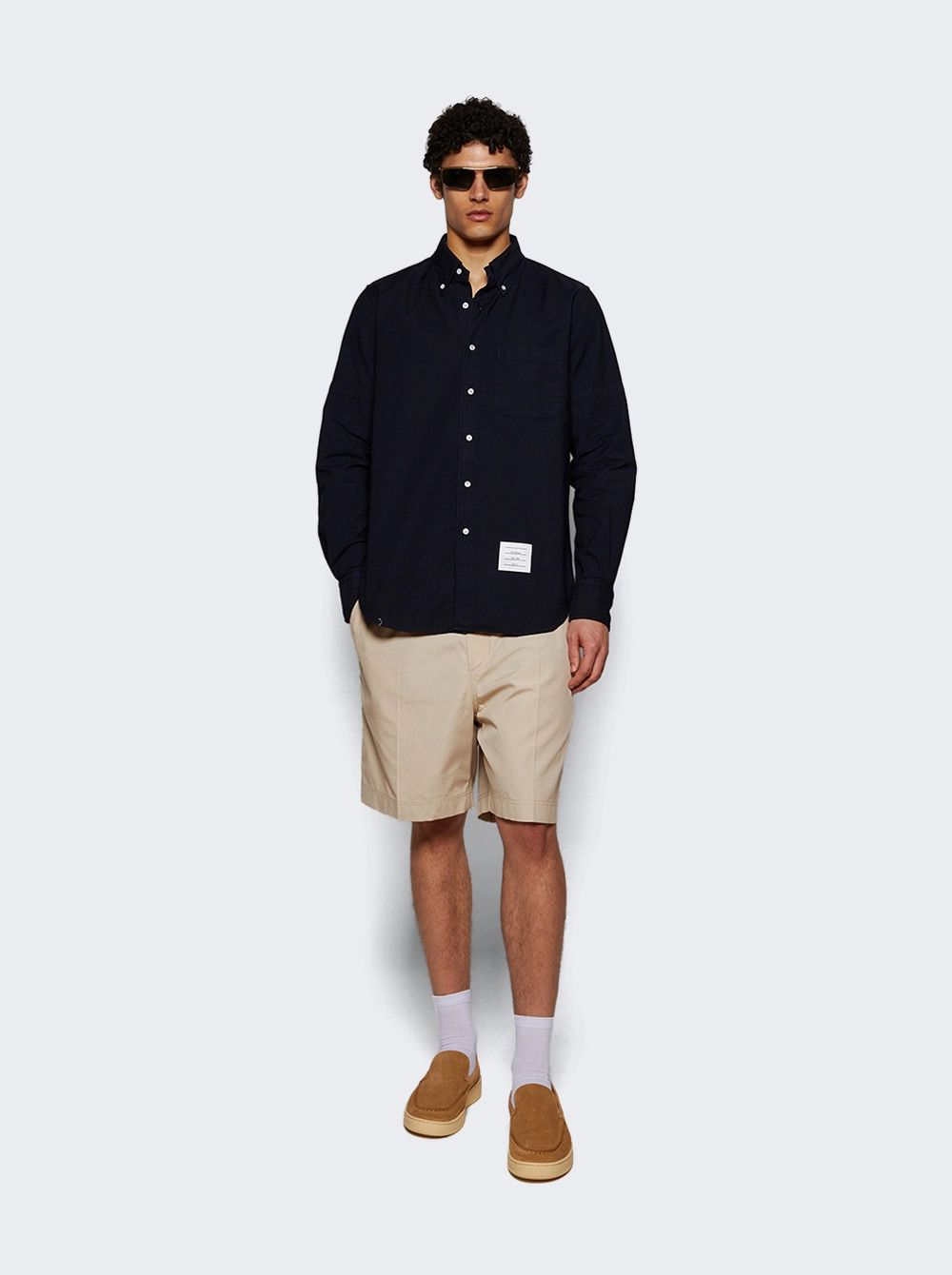 Thom Browne o1mle0326 Oxford Armband Shirt in Blue Size US XXL / EU 58 / 5 - 5 Thumbnail
