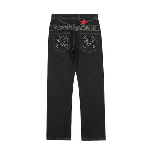 Jean hiphop pattern jeans Size US 32 / EU 48 - 3 Thumbnail