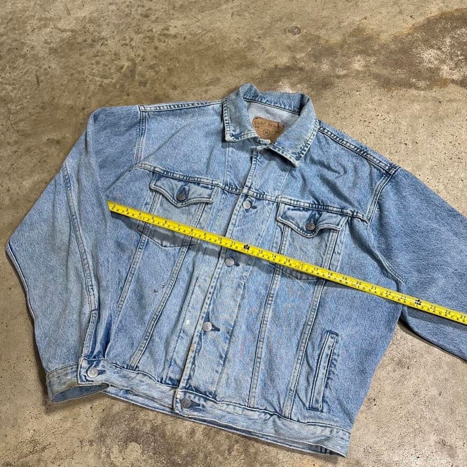Gap × StraightFaded × Vintage Vintage GAP Washed Denim Workwear Jacket Size US L / EU 52-54 / 3 - 3 Thumbnail