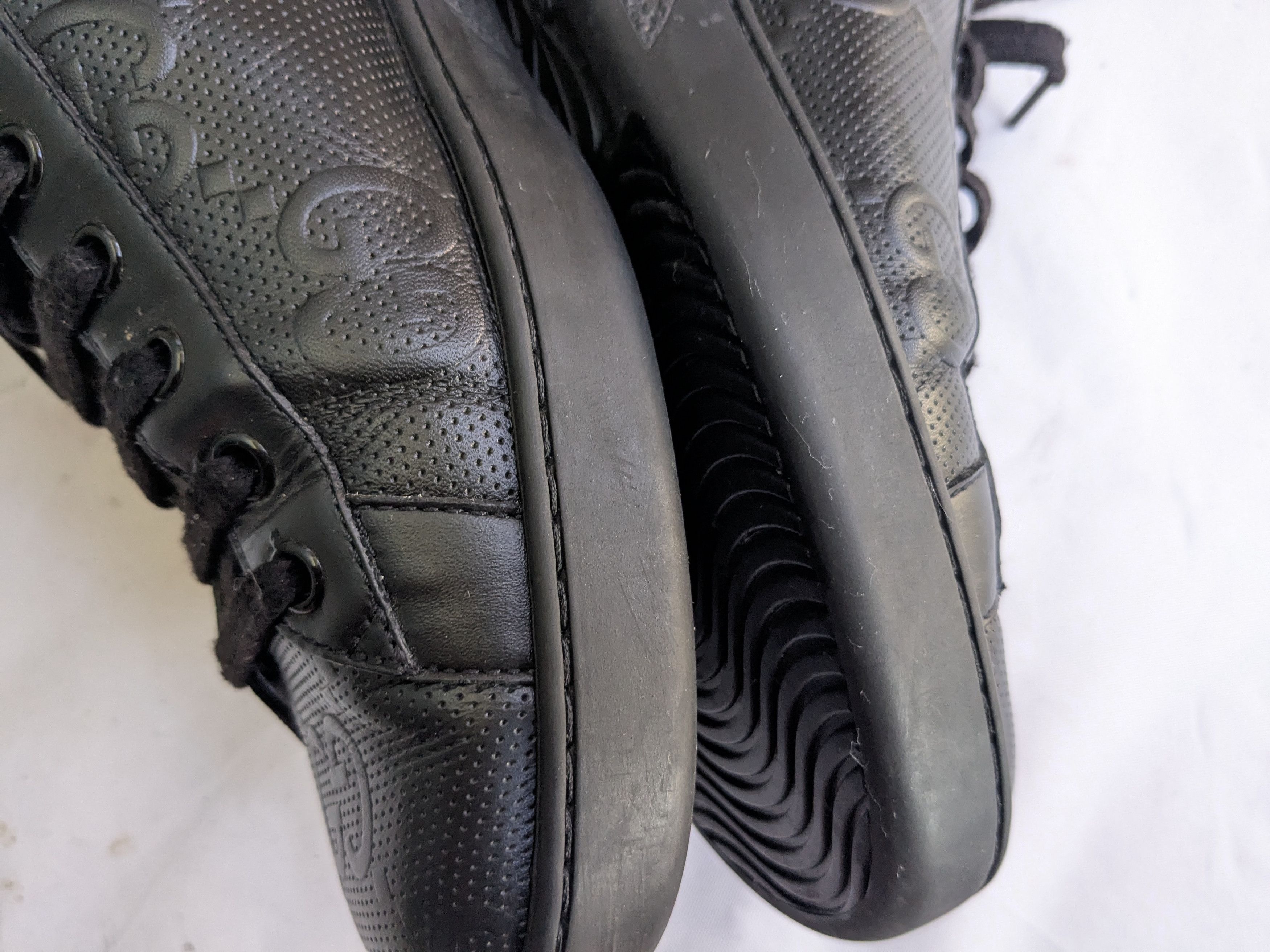 Gucci Gucci black mens leather shoes 8.5 Monogram Size US 8.5 / EU 41-42 - 11 Thumbnail